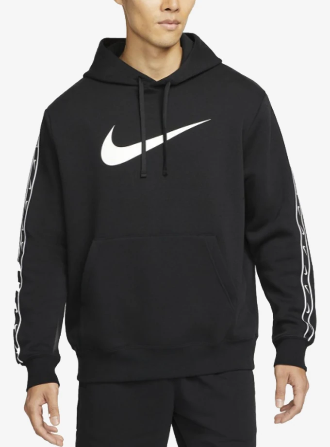 Nike DX2028-010 Repeat Hooded Erkek Sweatshirt