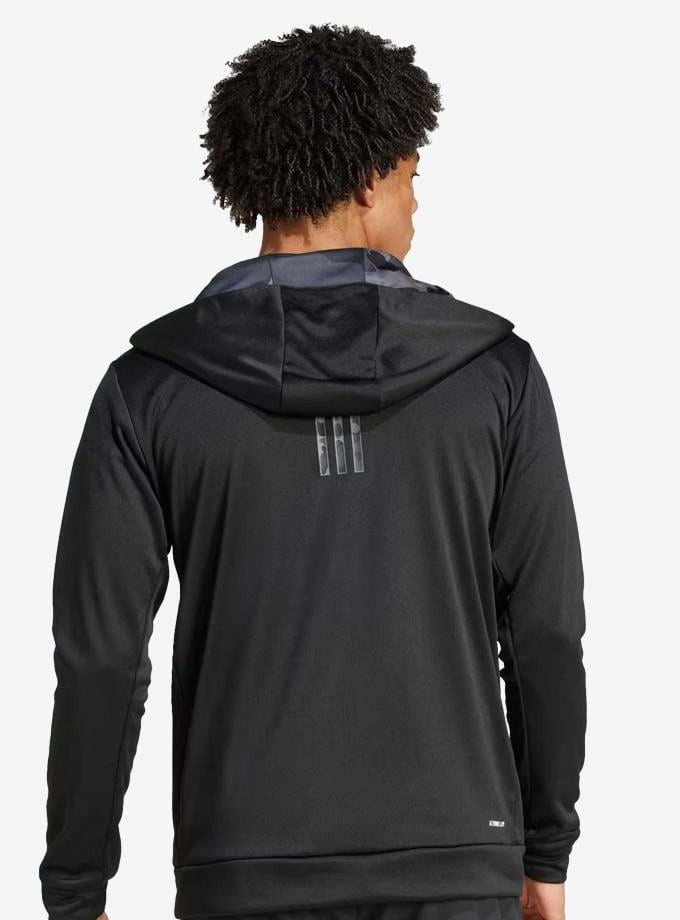 Adidas Camo Fz Hd Erkek Sweatshirt