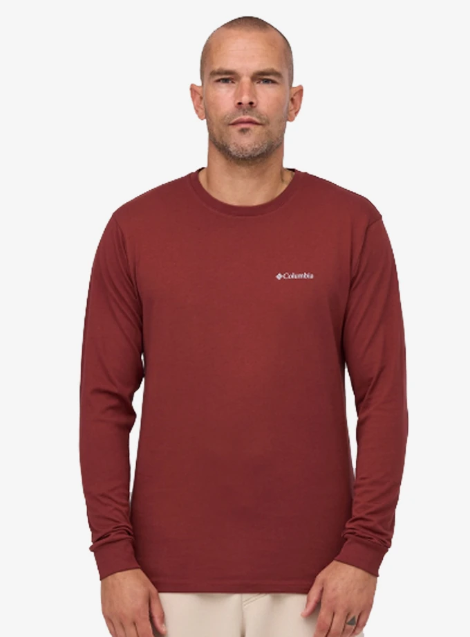 Columbia Cs0354 Csc M Basic Sm Logo Ls Tee Erkek Sweatshirt 9110161-681