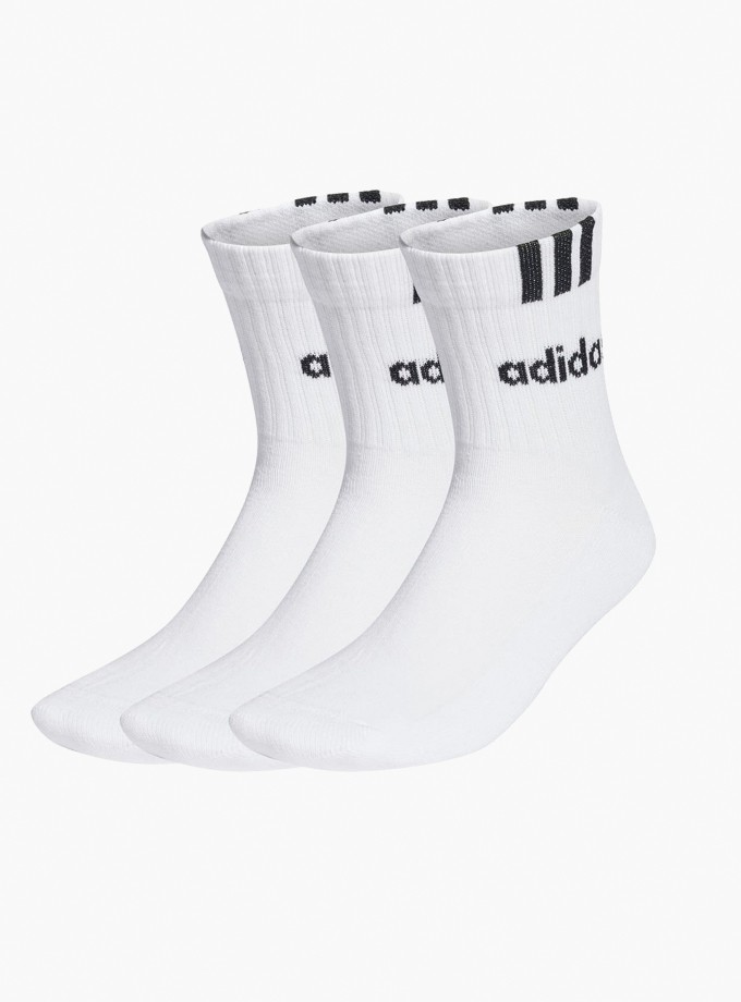 adidas C 3 Stripes Linear Bilek Boy Çorap - 3 Çift HT3437