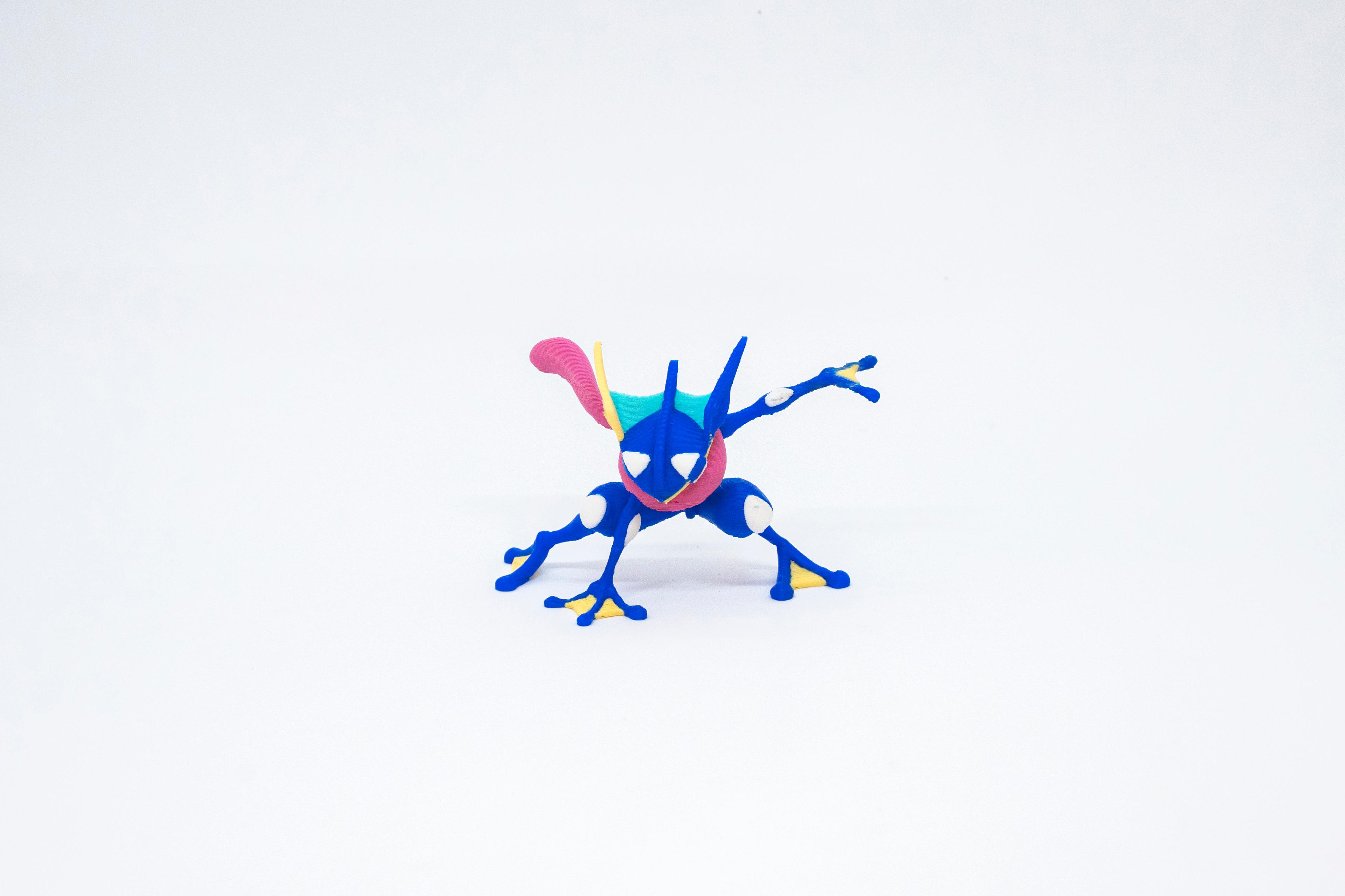 Froakie - Frogadier - Greninja Pokemon 3D Model Evrim 3lü Tüm Set