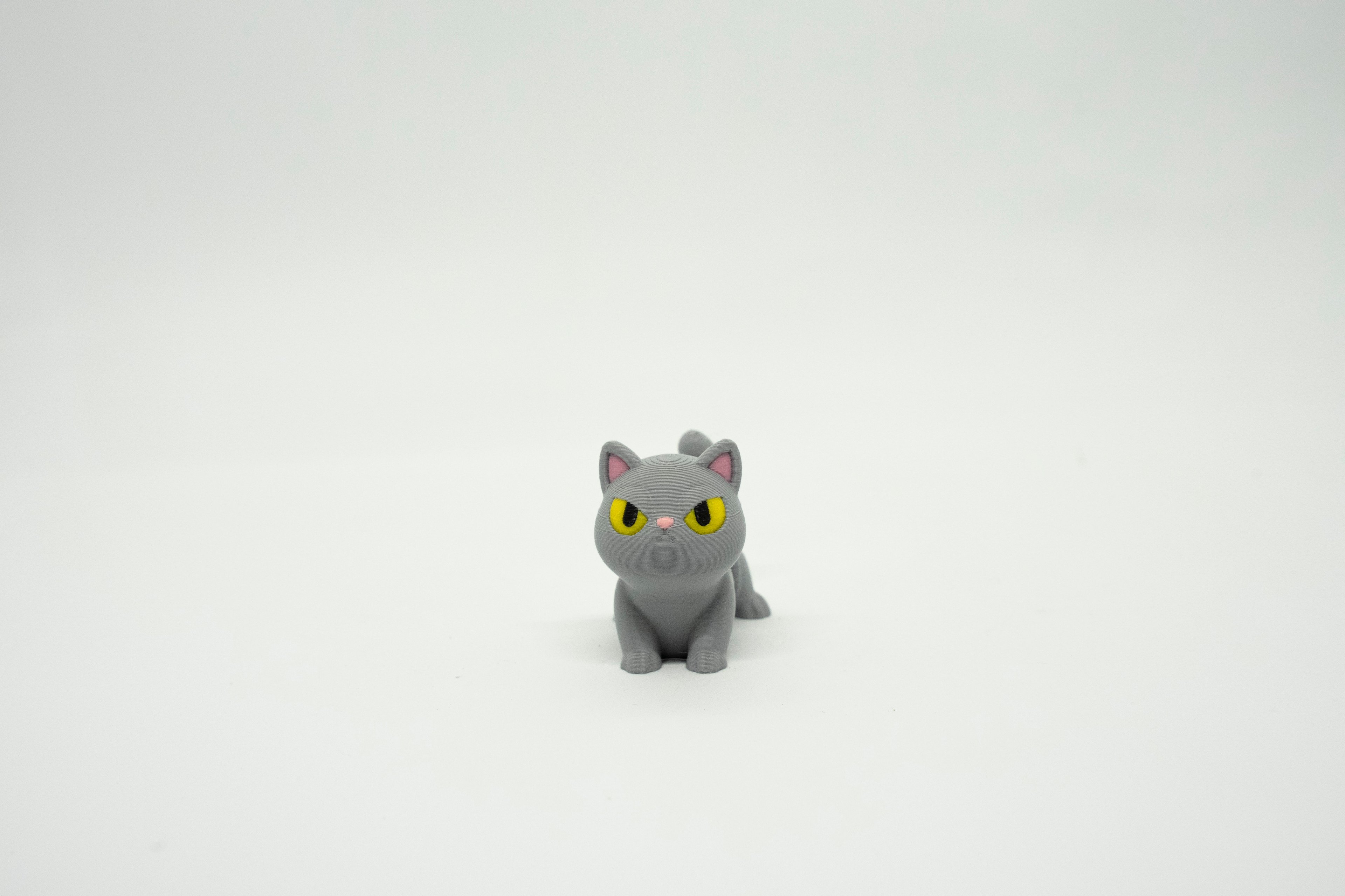 Kedi Oturan 3D Hareketli Model