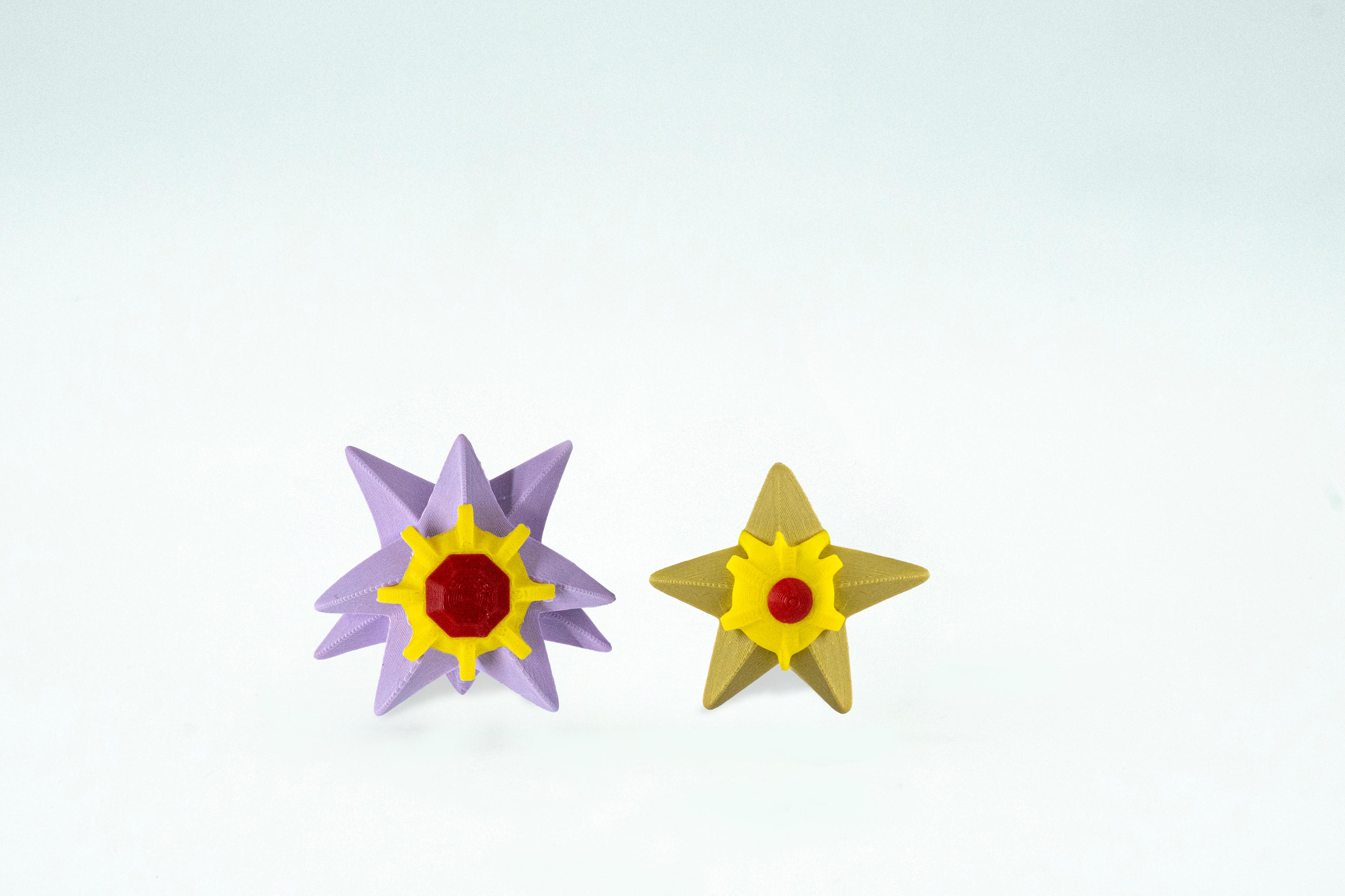 Staryu - Starmie Pokemon 3D Model Evrim 2Li Tüm Set