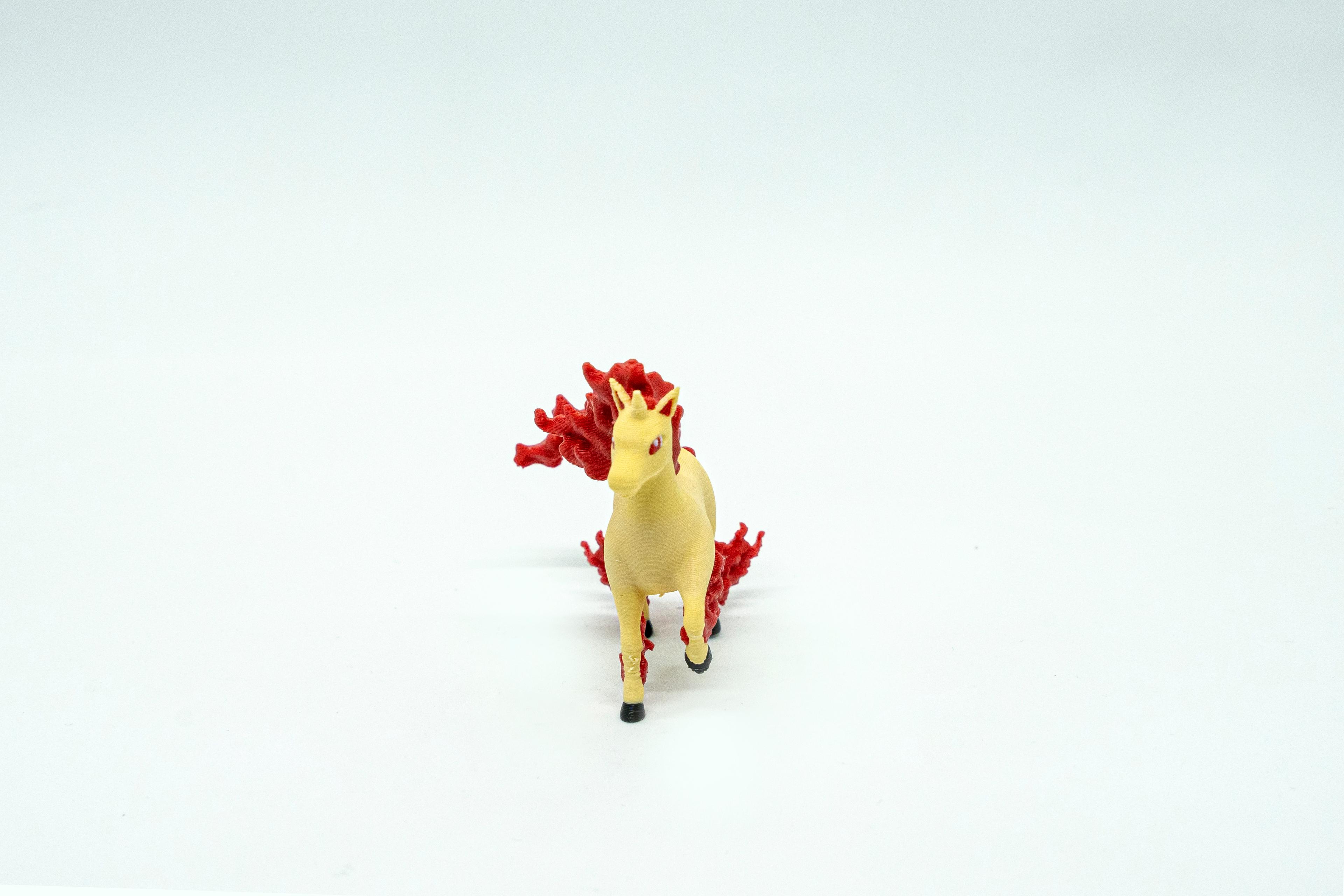 Ponyta - Rapidash Pokemon 3D Model Evrim 2Li Tüm Set