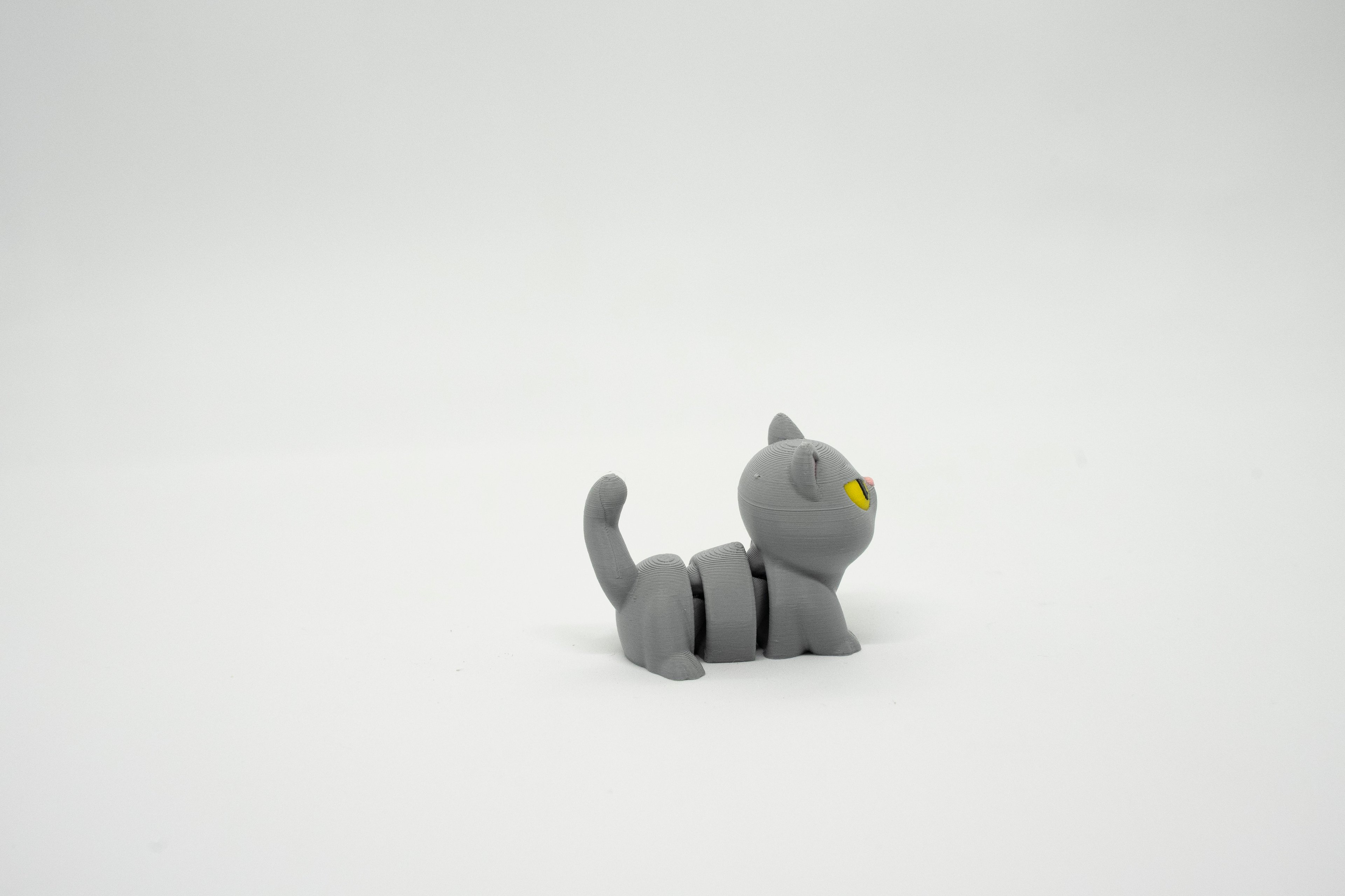 Kedi Oturan 3D Hareketli Model