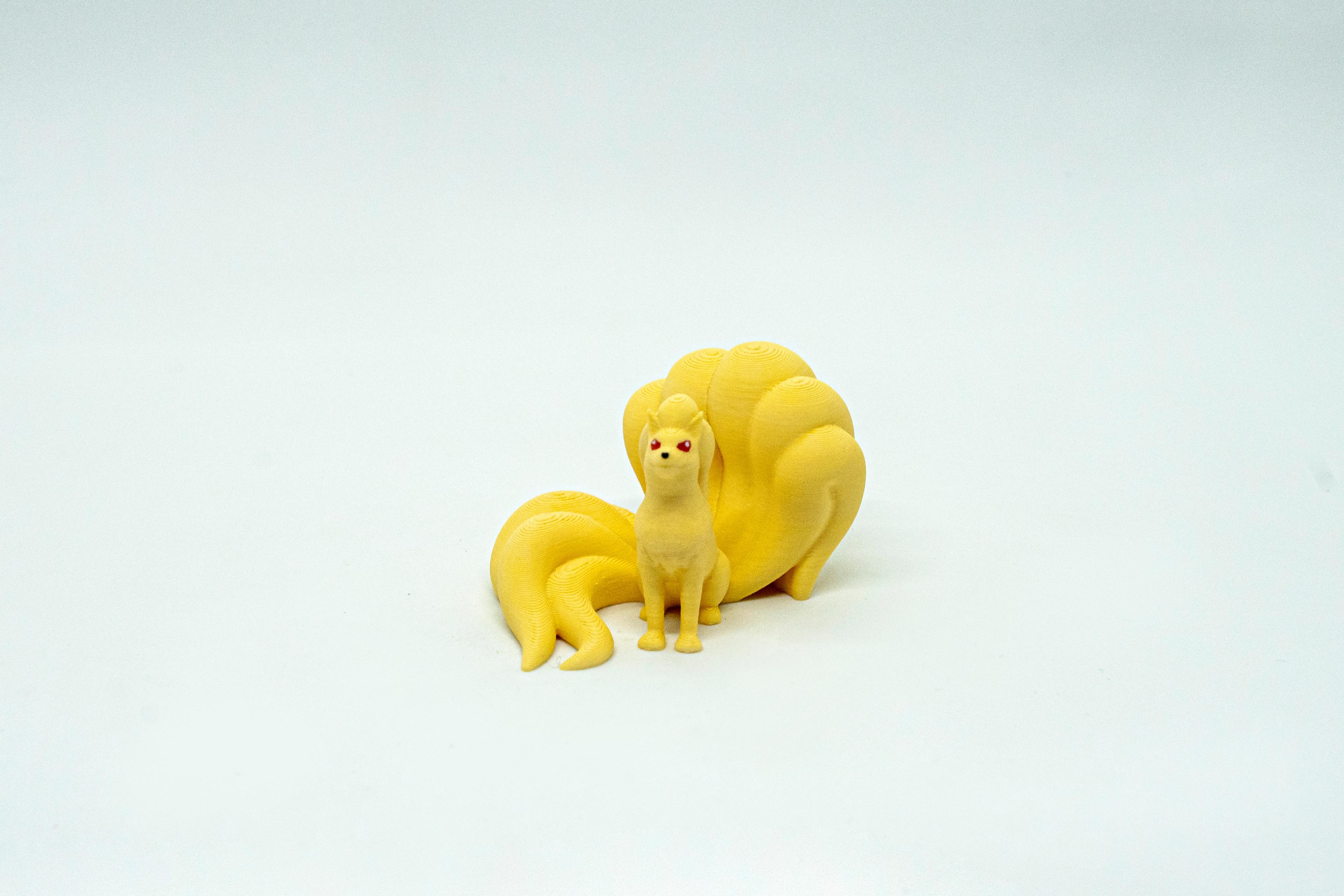 Vulpix - Ninetales Pokemon 3D Model Evrim 2Li Tüm Set