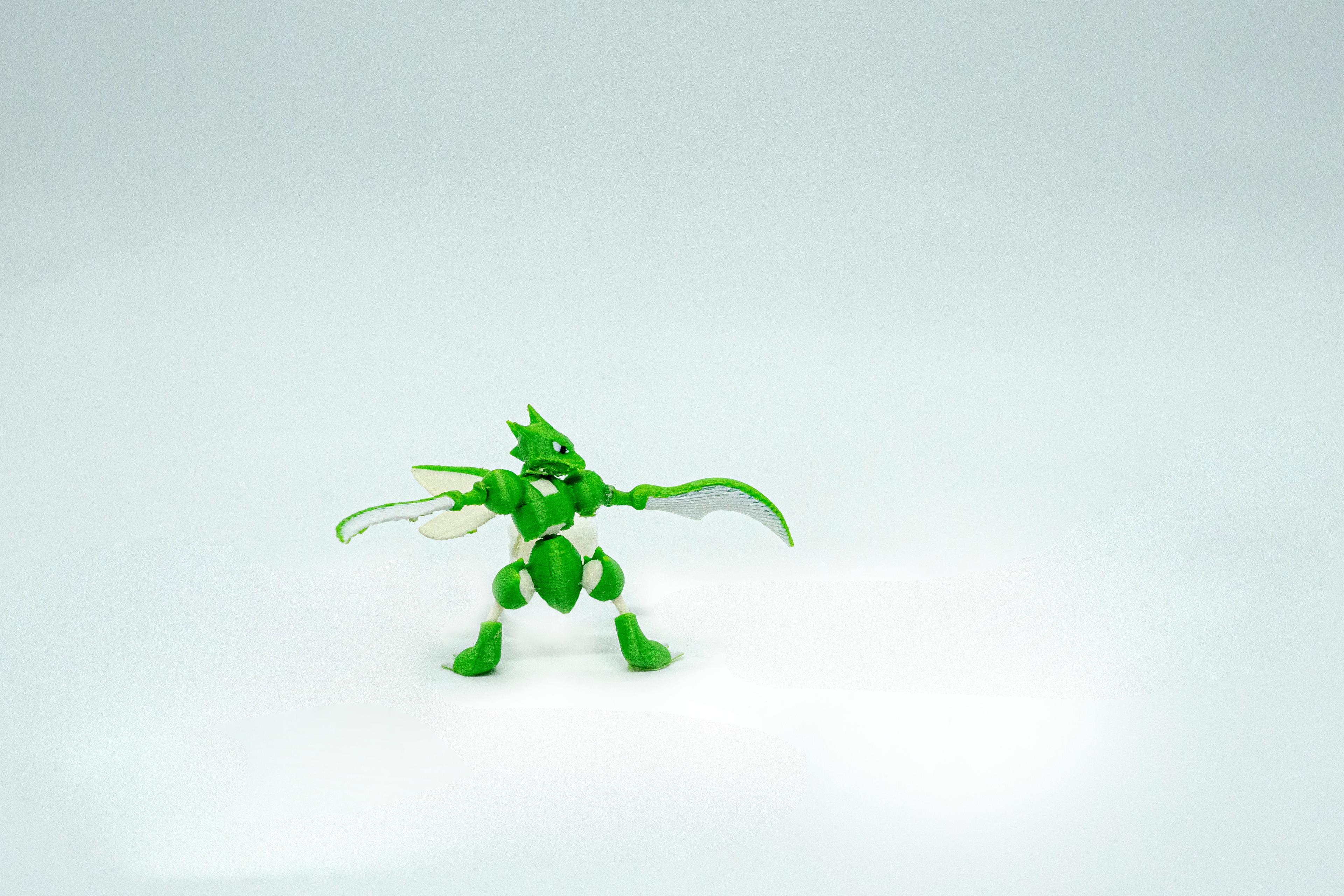 Scyther - Scizor Pokemon 3D Model Evrim 2Li Tüm Set