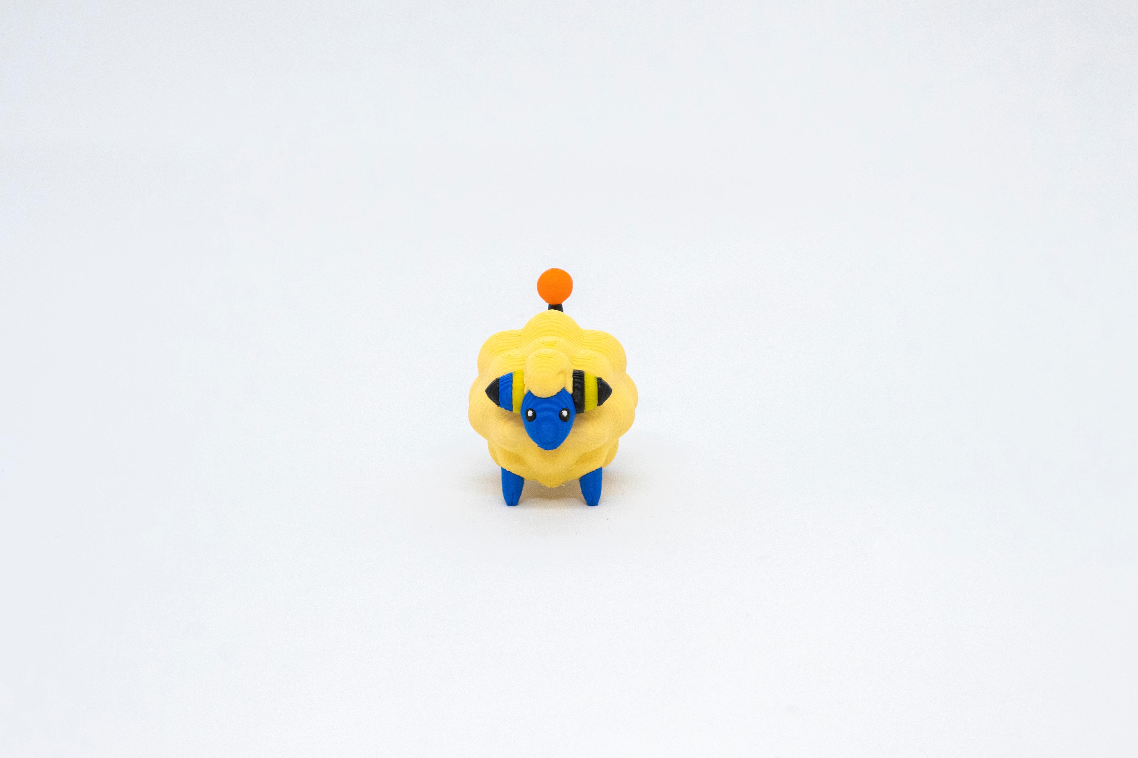 Mareep - Flaaffy - Ampharos Pokemon 3D Model Evrim 3lü Tüm Set