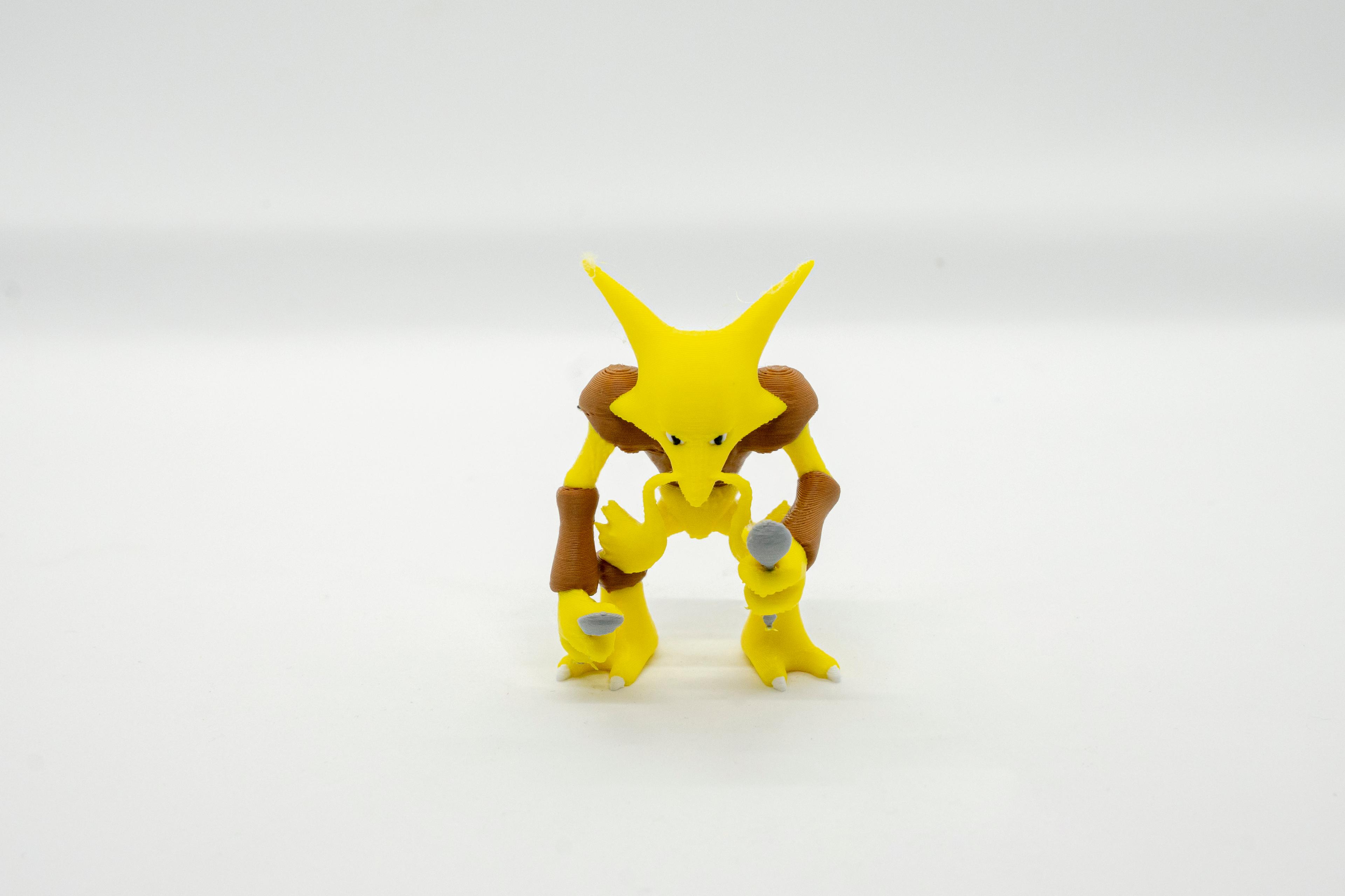 Abra - Kadabra - Alakazam Pokemon 3D Model Evrim 3lü Tüm Set