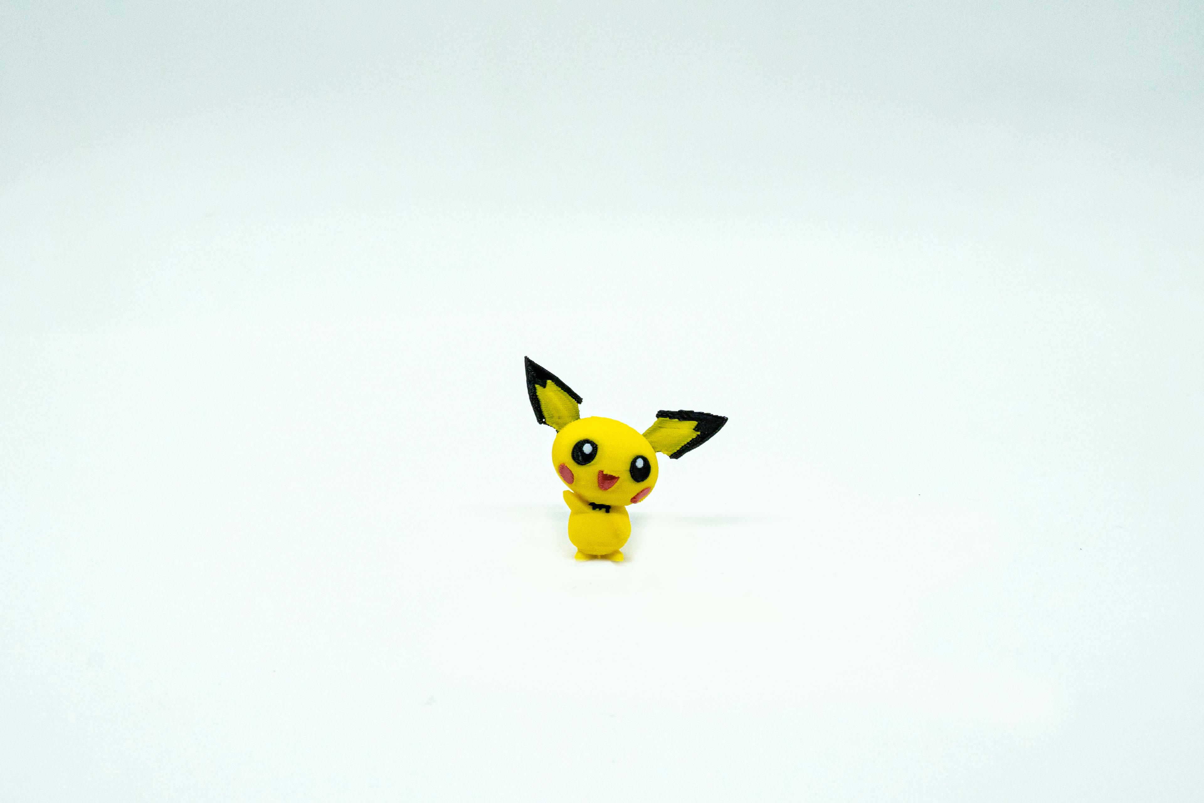 Pichu - Pikachu - Raichu Pokemon 3D Model Evrim 3lü Tüm Set