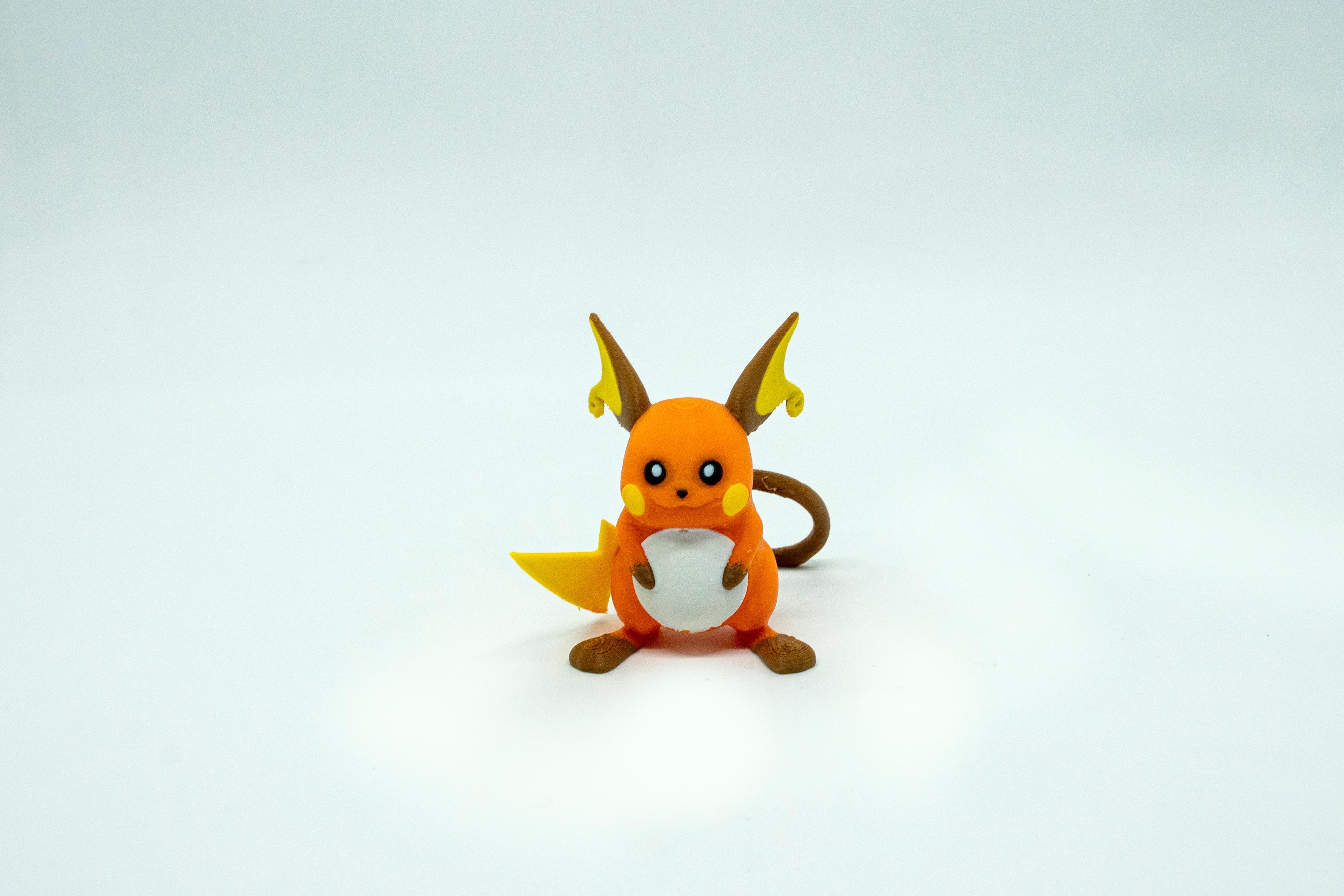 Pichu - Pikachu - Raichu Pokemon 3D Model Evrim 3lü Tüm Set