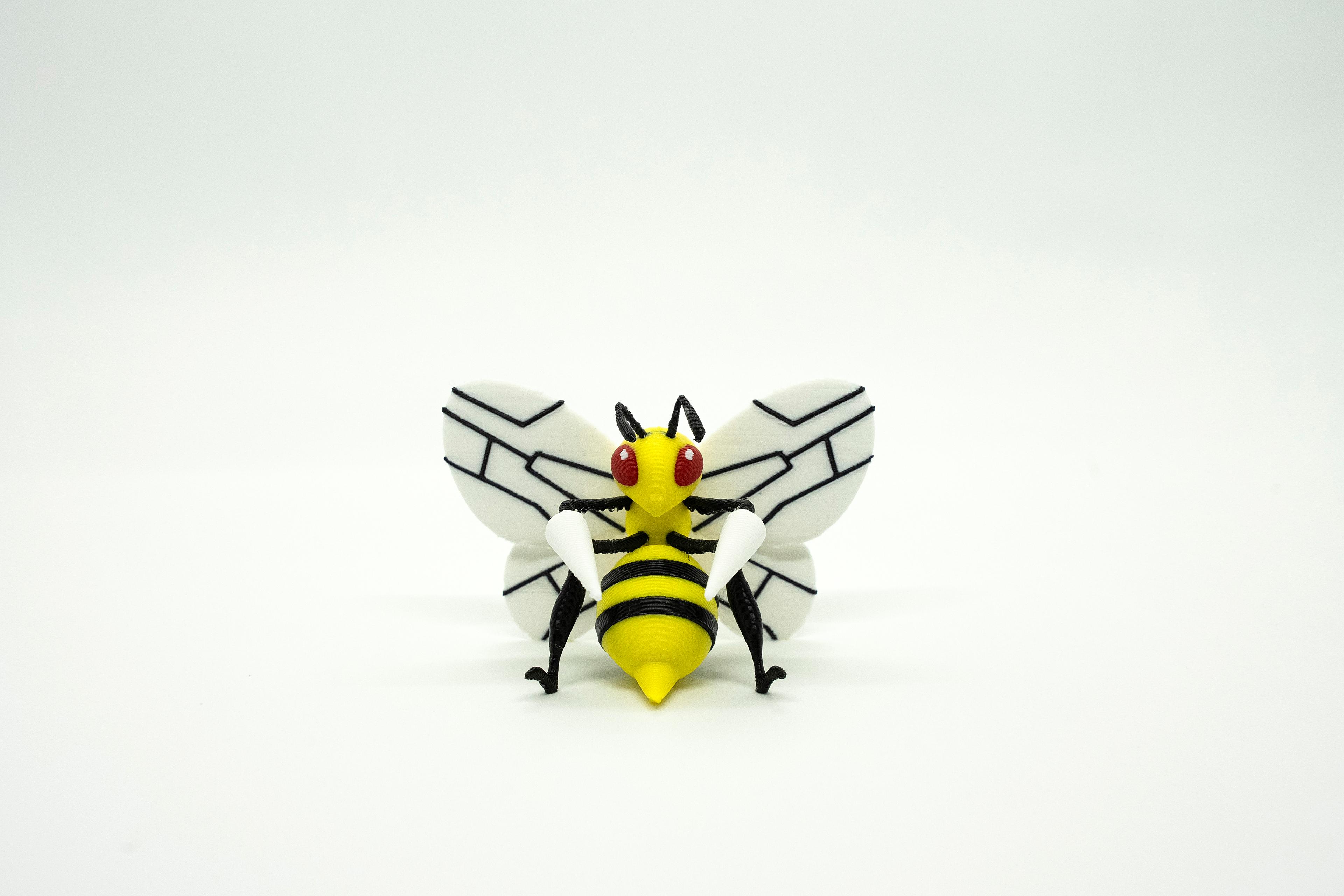 Weedle - Kakuna - Beedrill Pokemon 3D Model Evrim 3lü Tüm Set