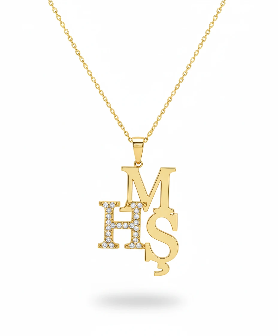 2-3 Harfli Kolye (1 HARF TAŞLI)