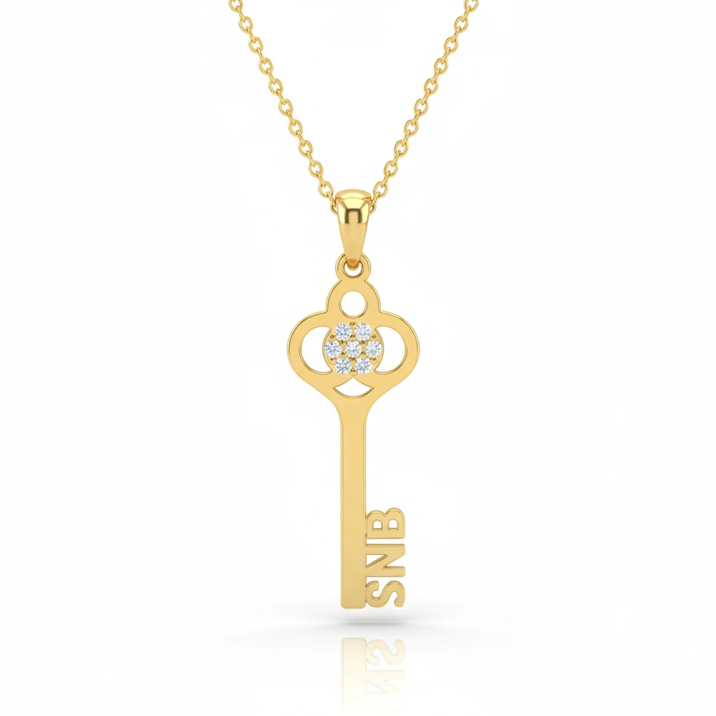 Harfli Anahtar Kolye mini boy