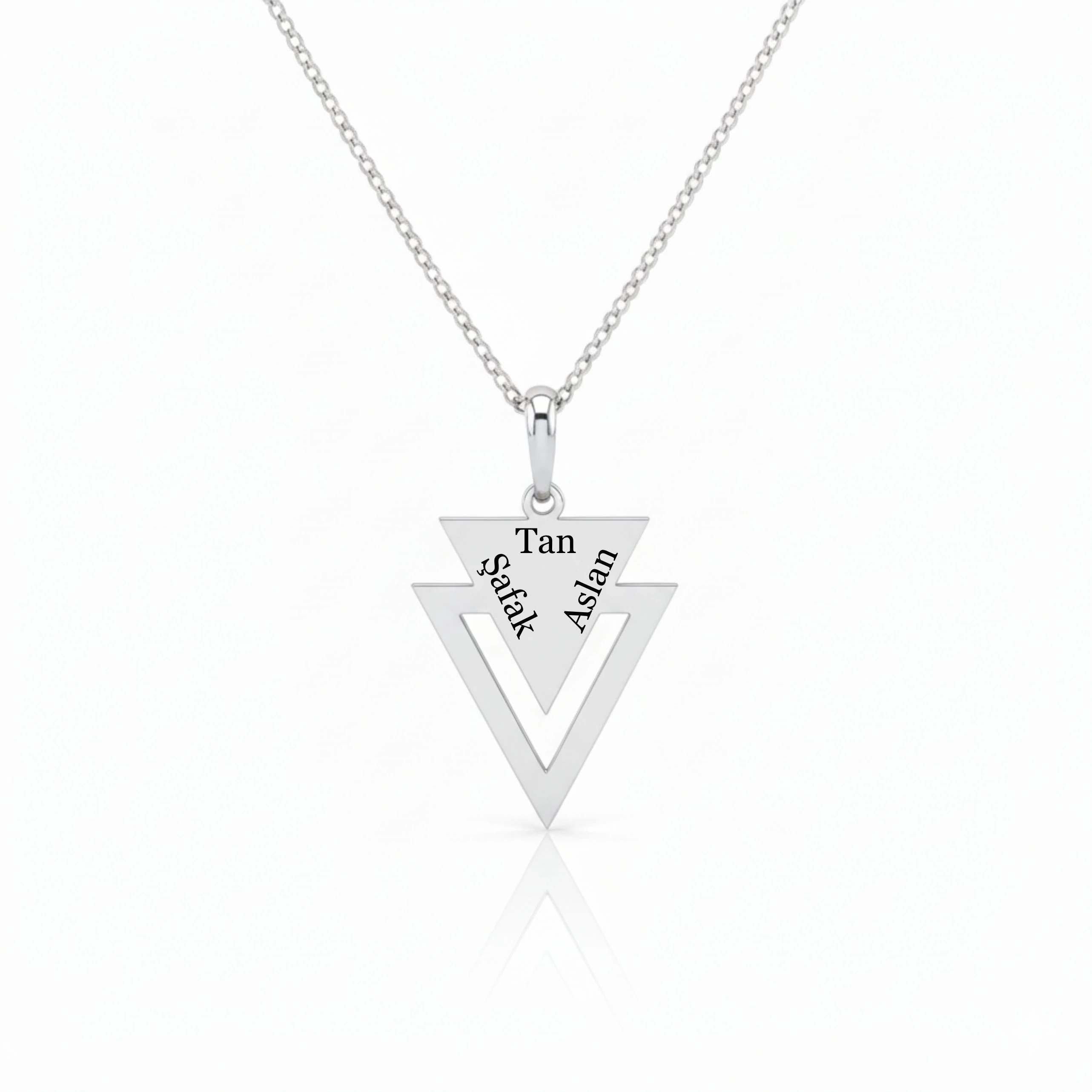 Hayat üçgeni Kolye