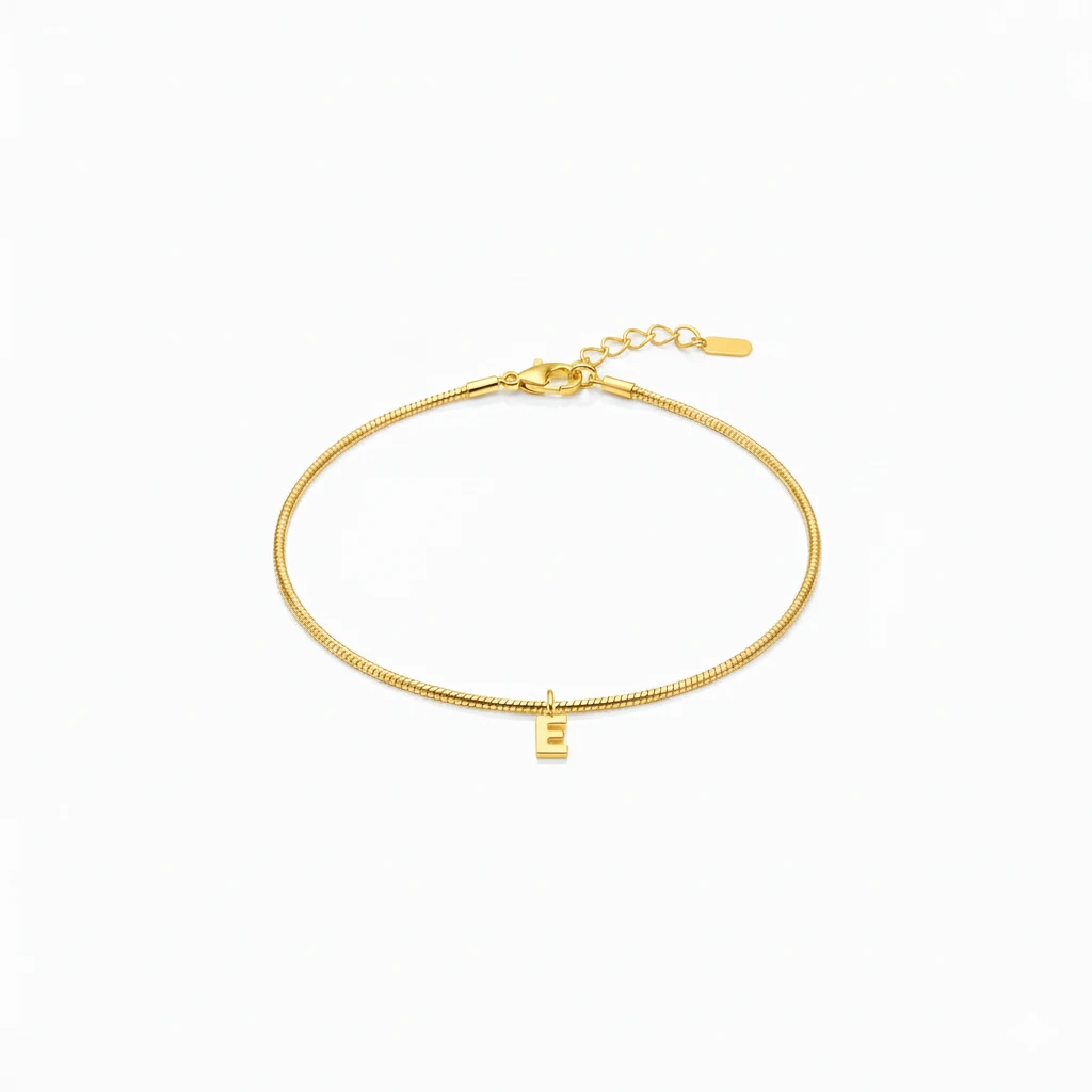 Baş Harfli Snake Zincir Bileklik- KADIN