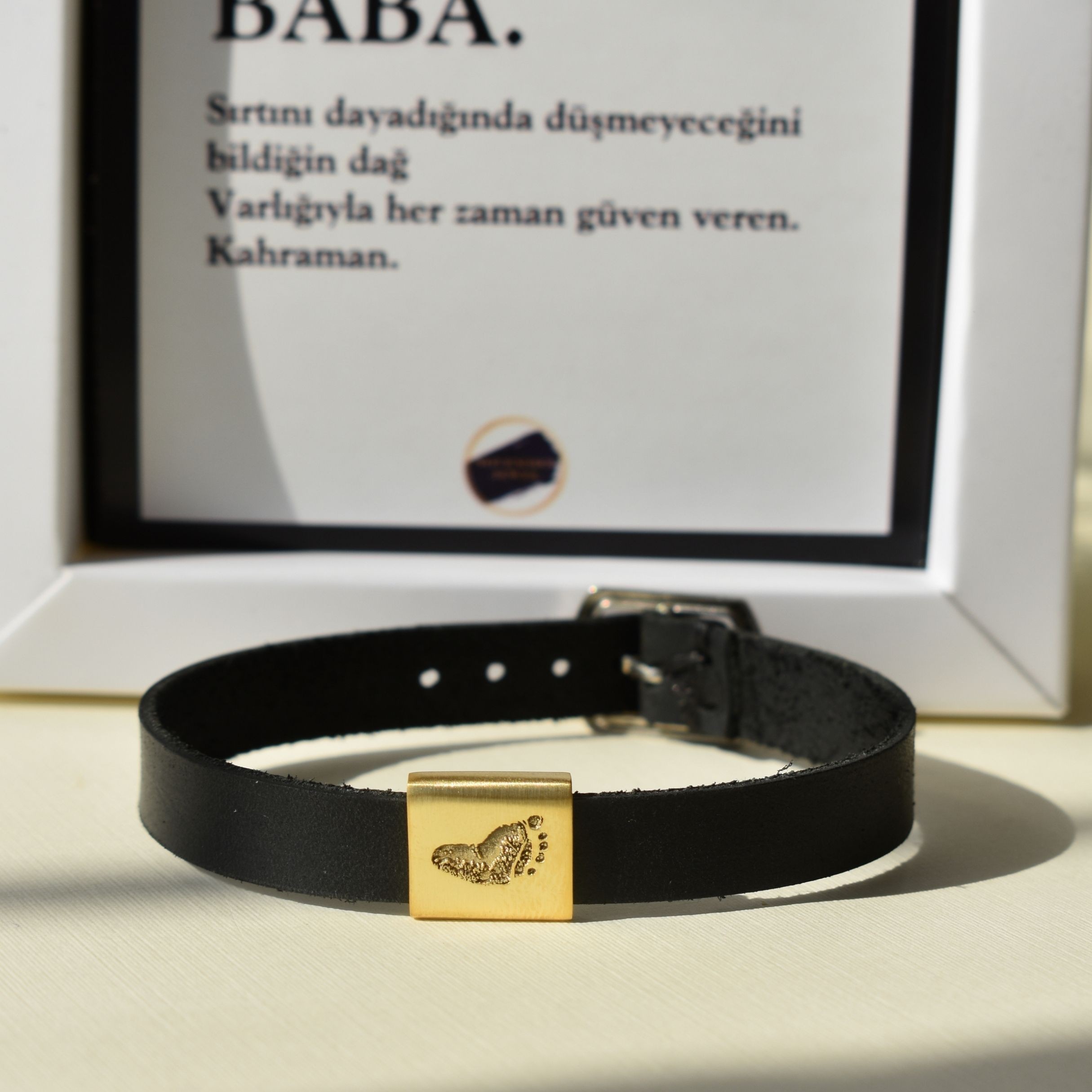 Sen tasarla Deri charm Bileklik 