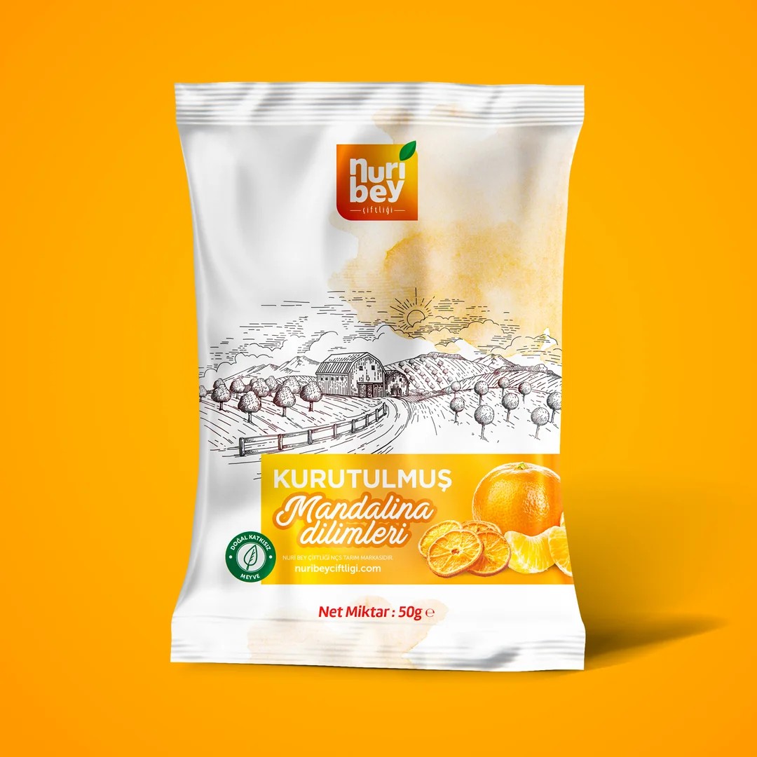 Kurutulmuş Mandalina Dilimleri 10'lu Paket (Her Paket 50g)