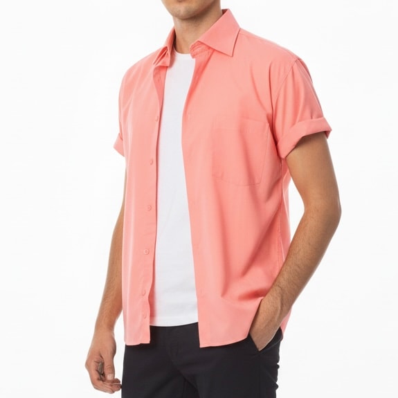 Rahat Kesim Renkli Erkek Gömlek - Pembe