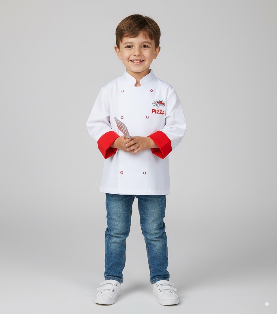 Çocuklar için Şef Kostümü / Aşçı Ceketi