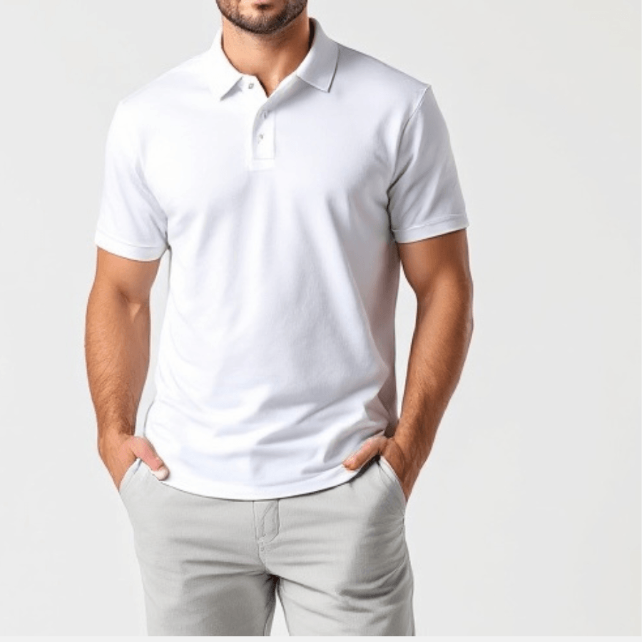 Dry Touch Polo Tişört - Beyaz