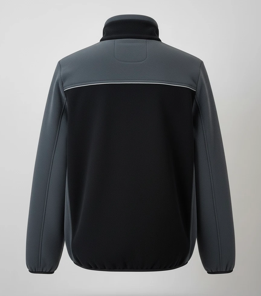 İki Renk Polar Mont Antrasit-Siyah