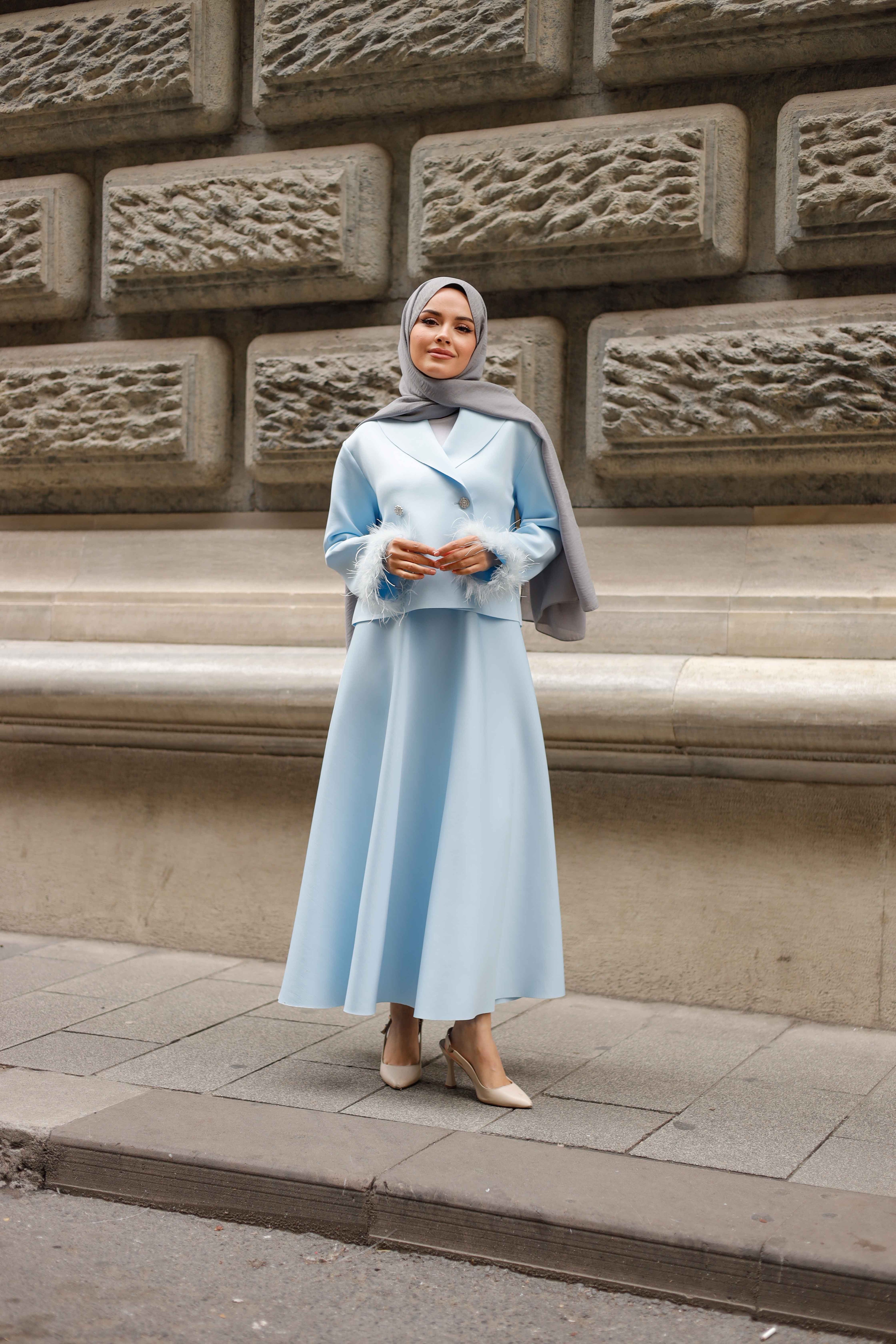 Bebe Mavisi Ceketli Takım