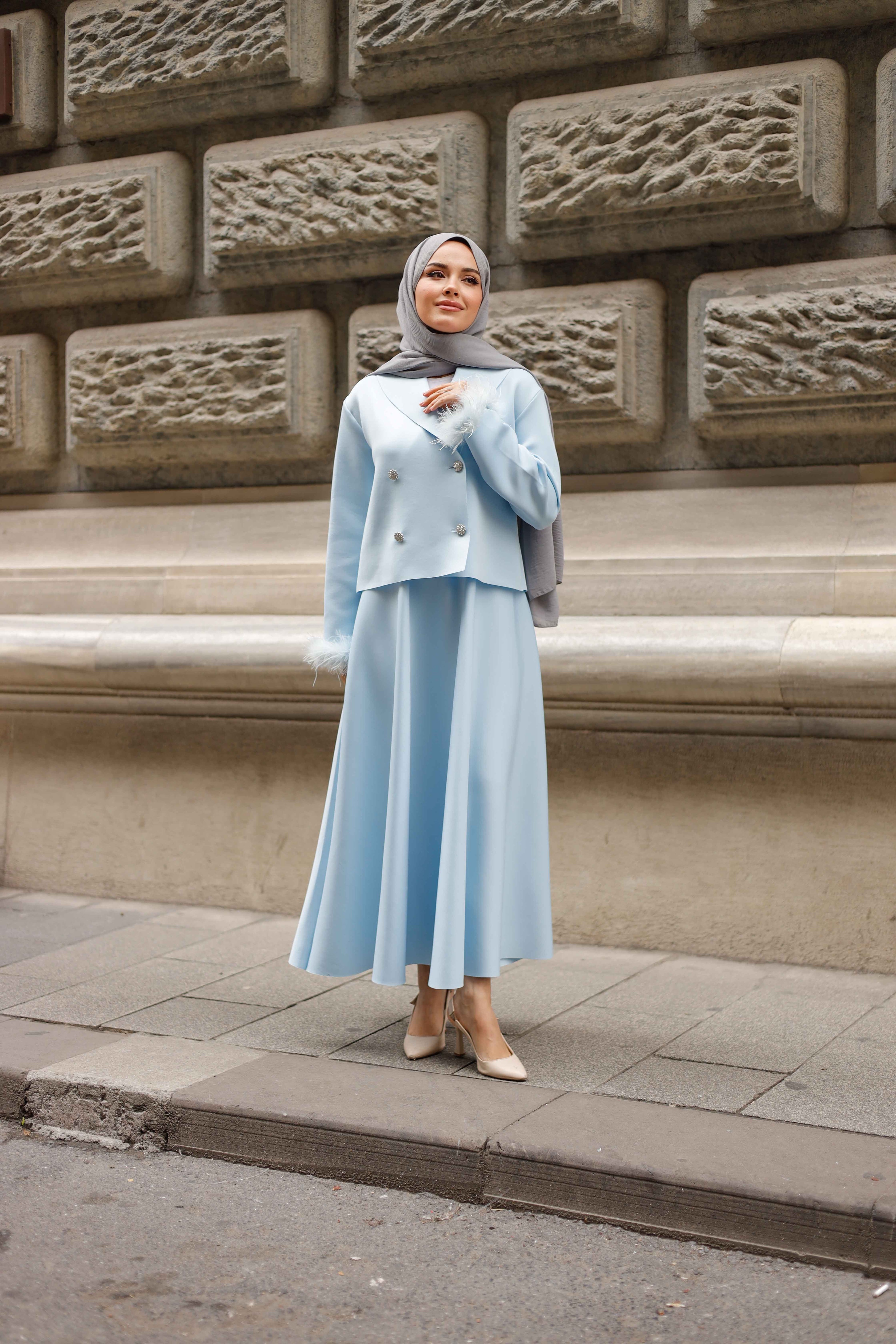 Bebe Mavisi Ceketli Takım