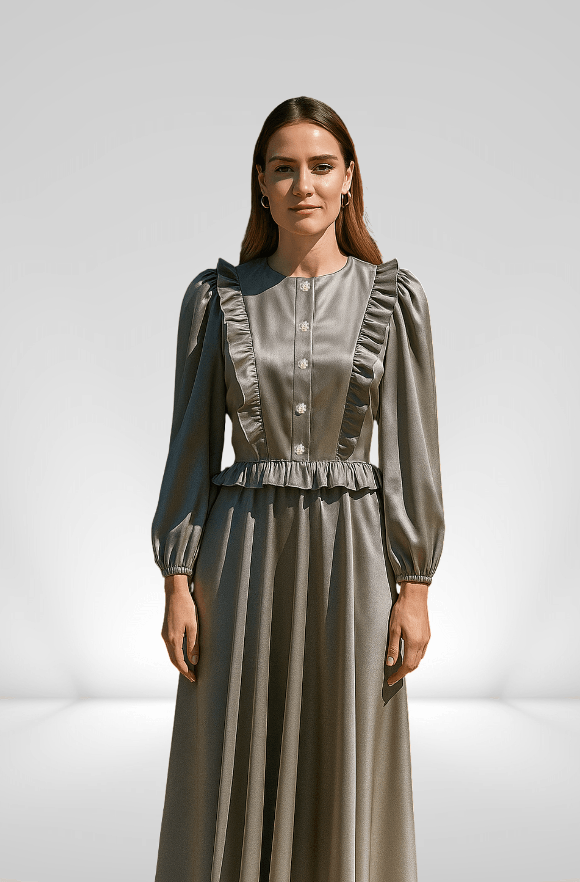 Parlak Saten Etekli Takım