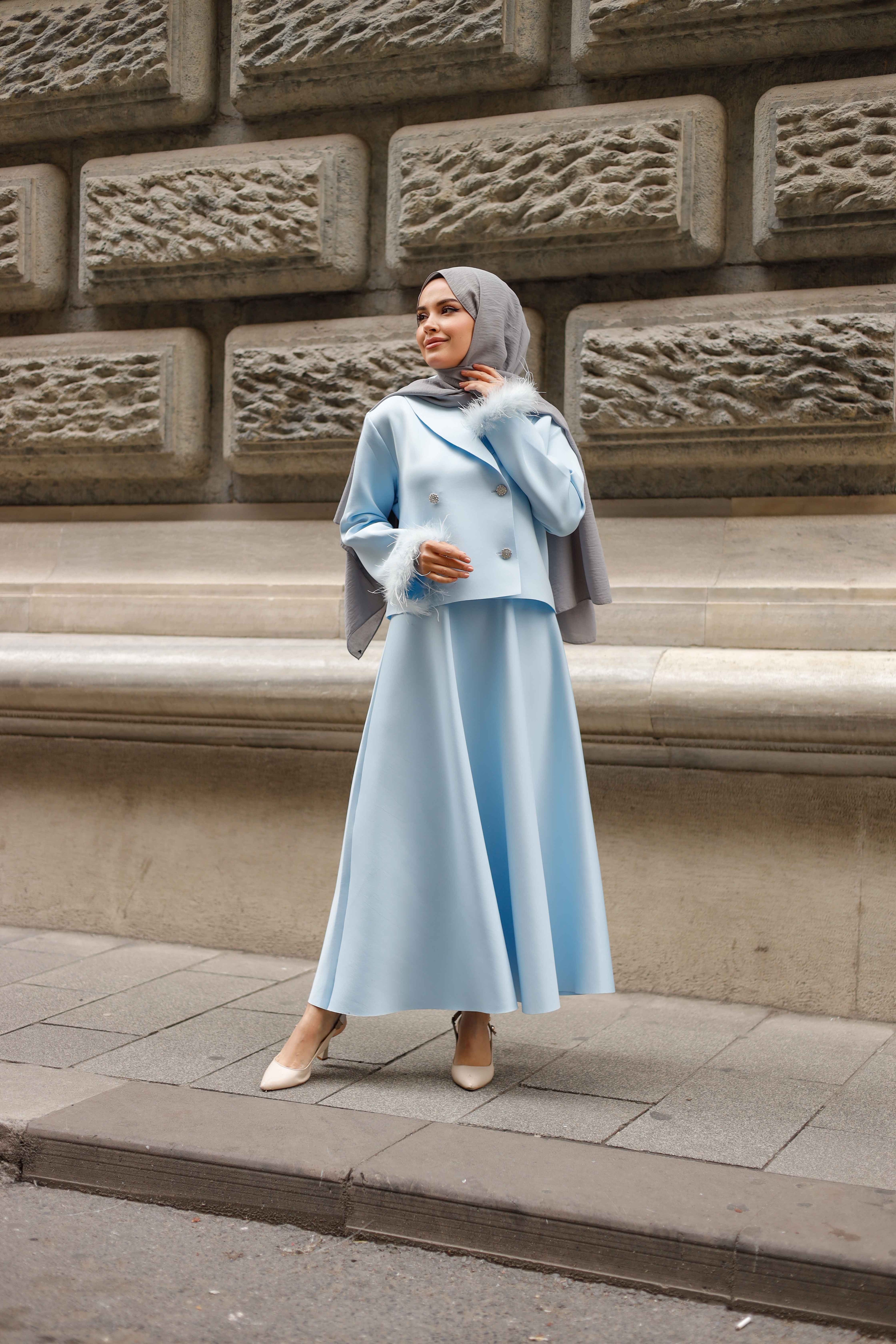 Bebe Mavisi Ceketli Takım