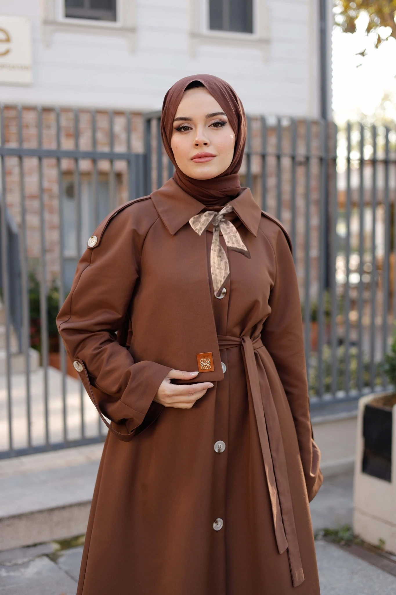 Tasarım Trenç Kahve