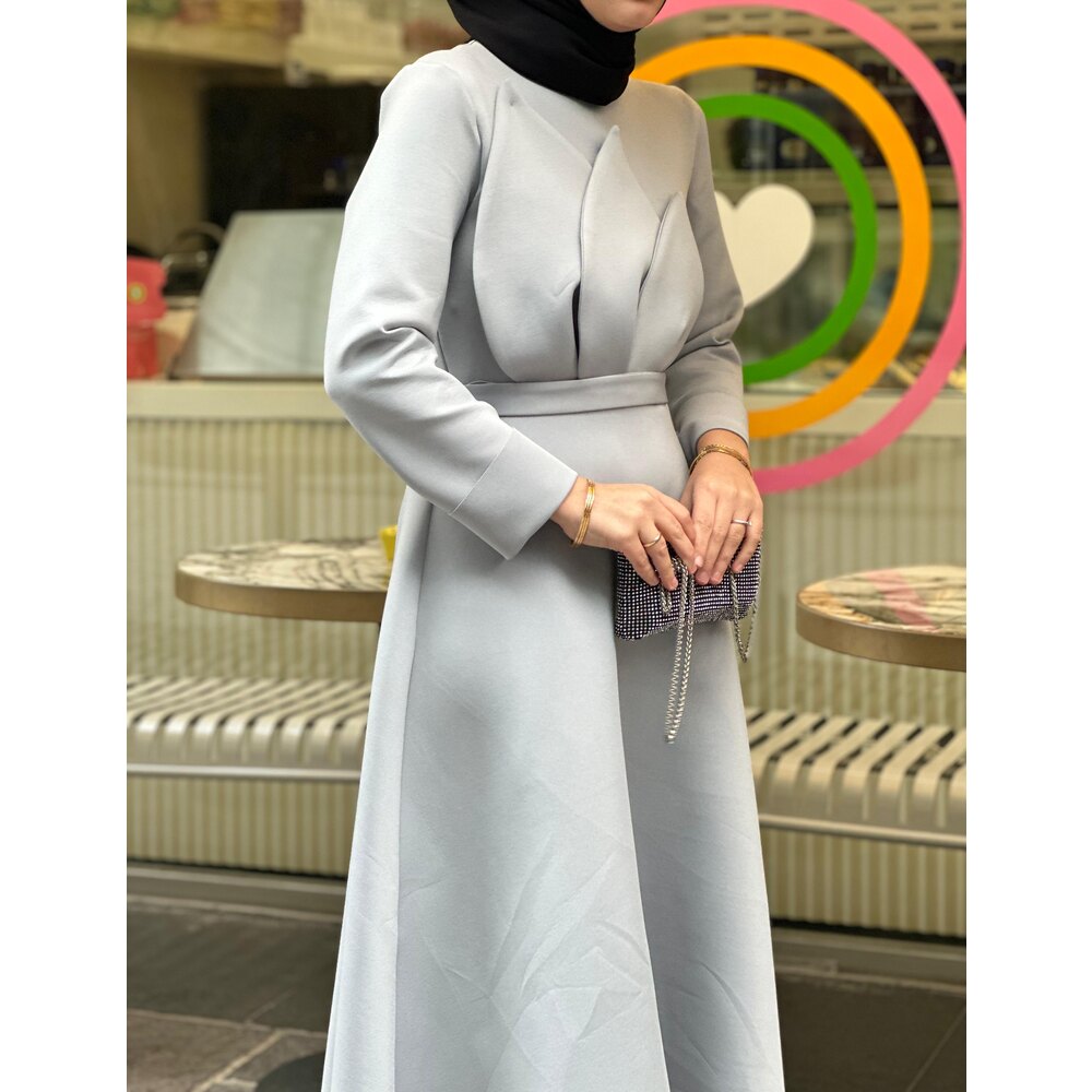 Gümüş Scuba Elbise