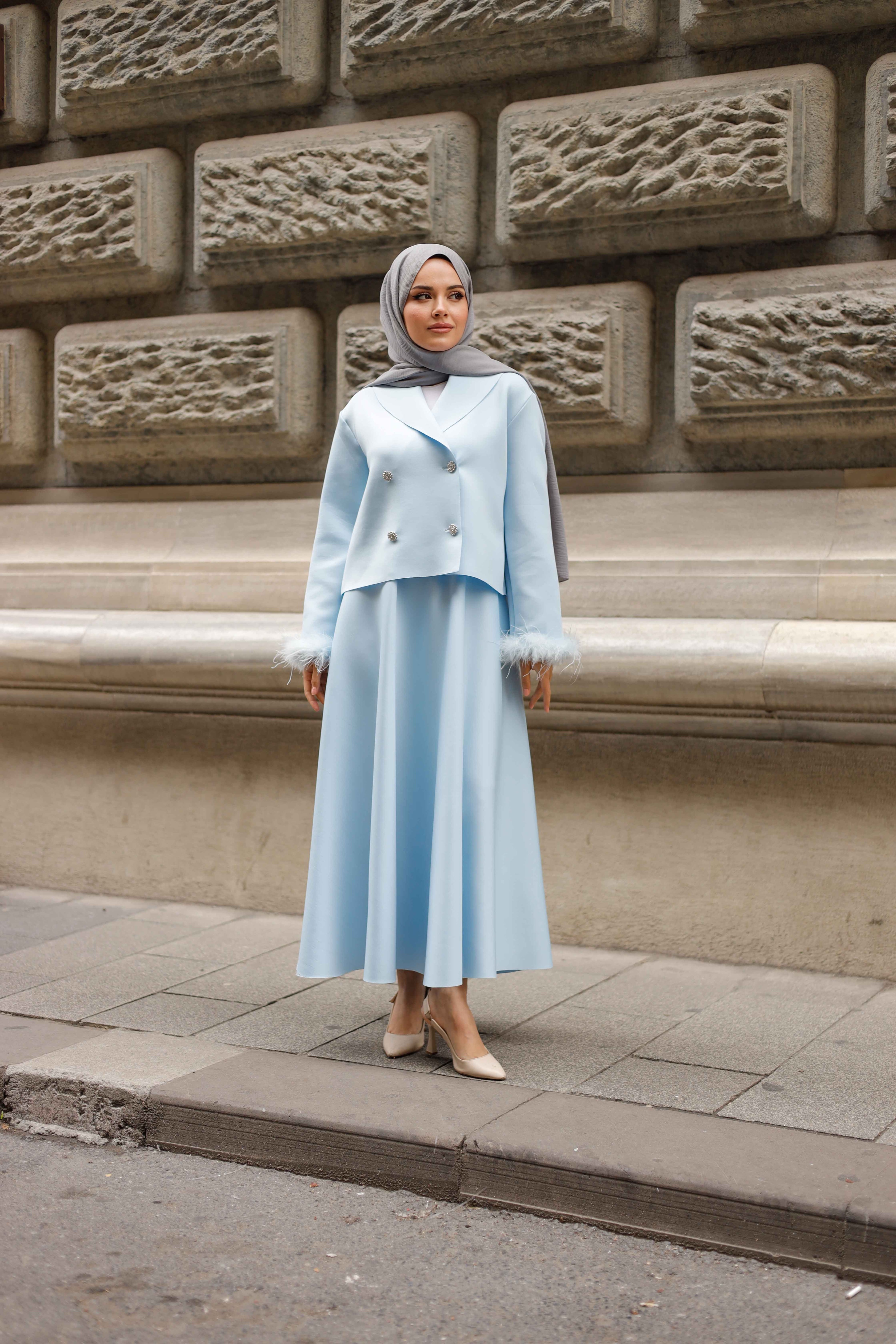 Bebe Mavisi Ceketli Takım