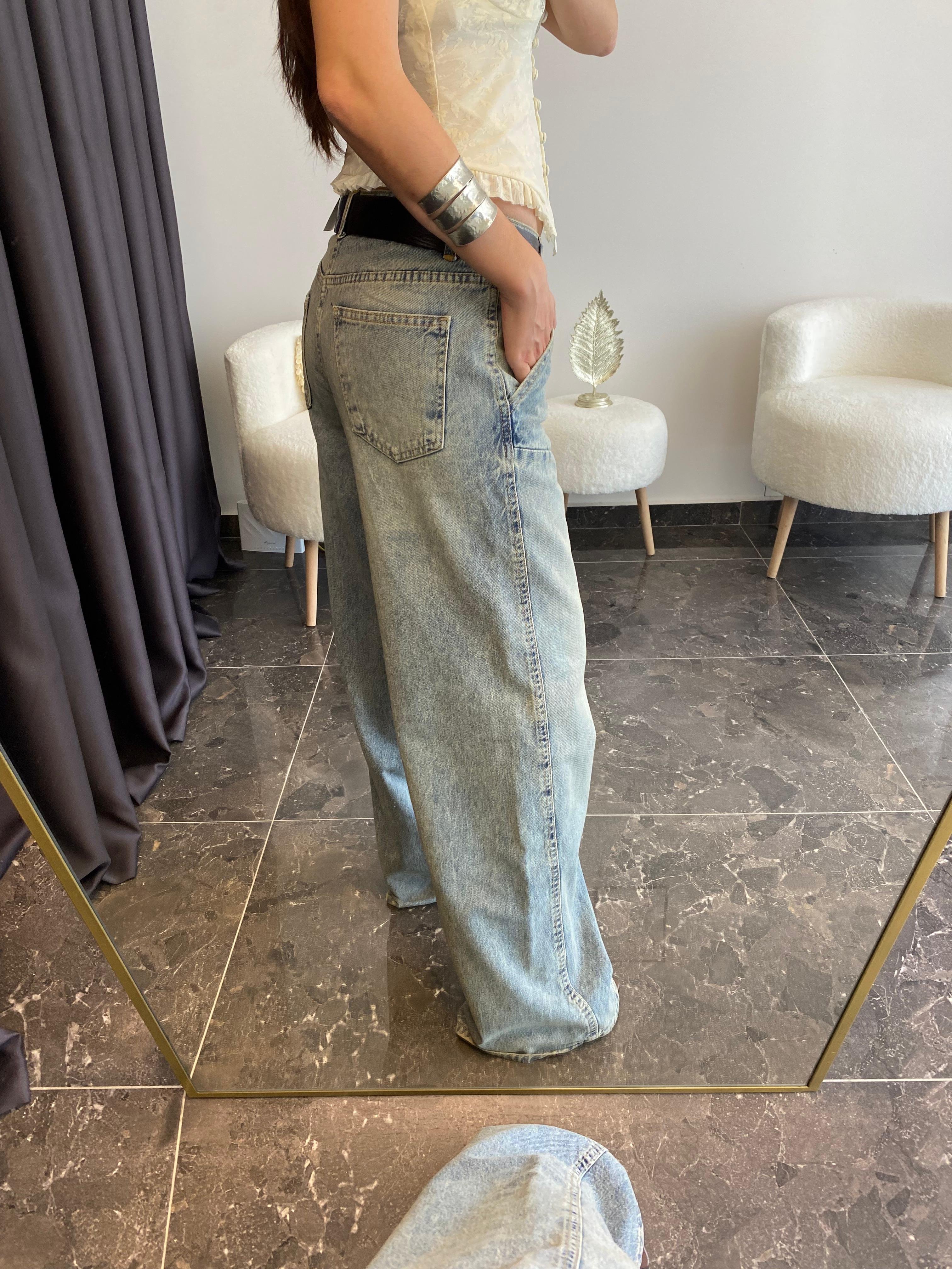 Baggy Denim Jean Pantolon