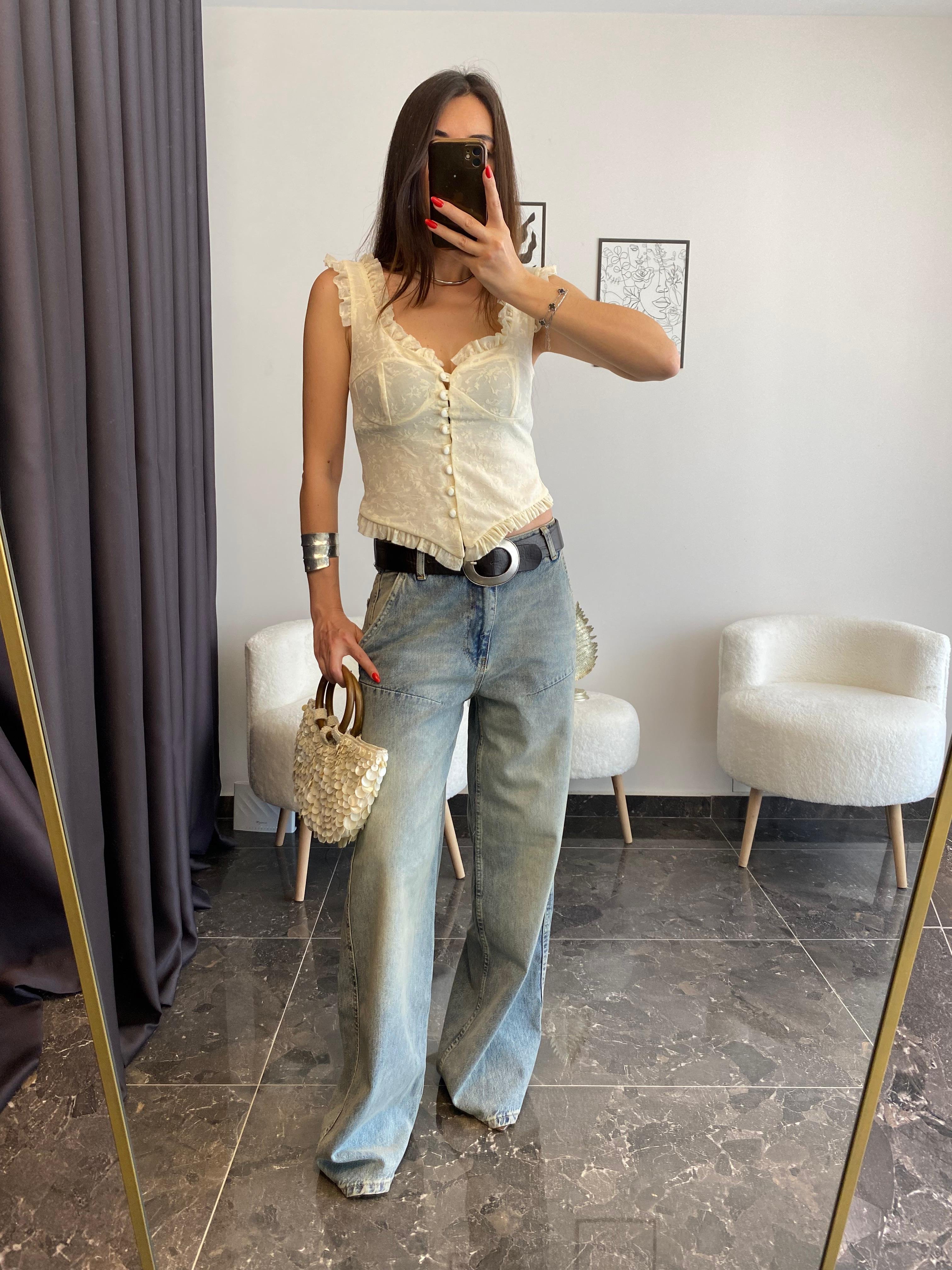 Baggy Denim Jean Pantolon