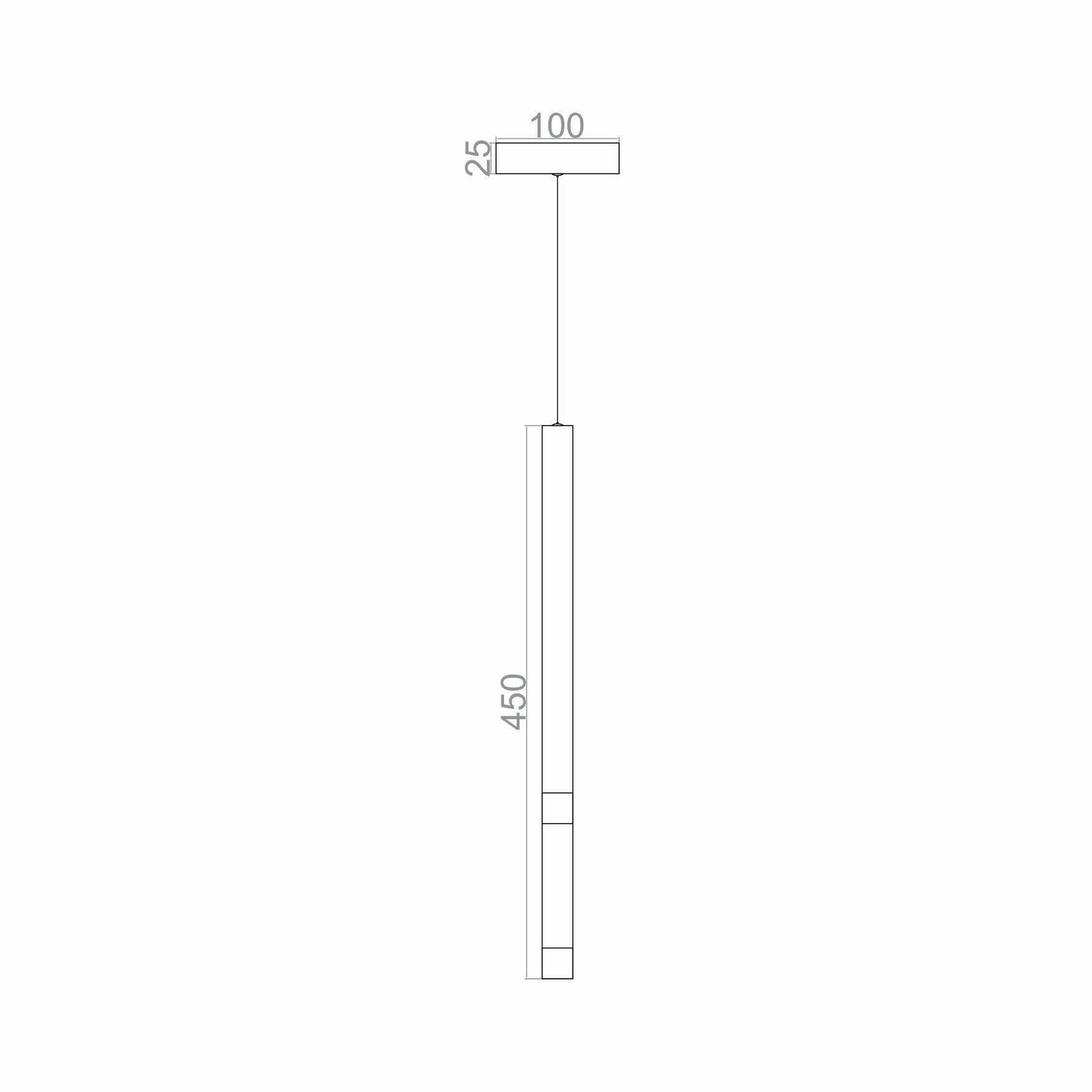 TUBO2 LED Pendant Light TRA83051 1*Ø25mm  