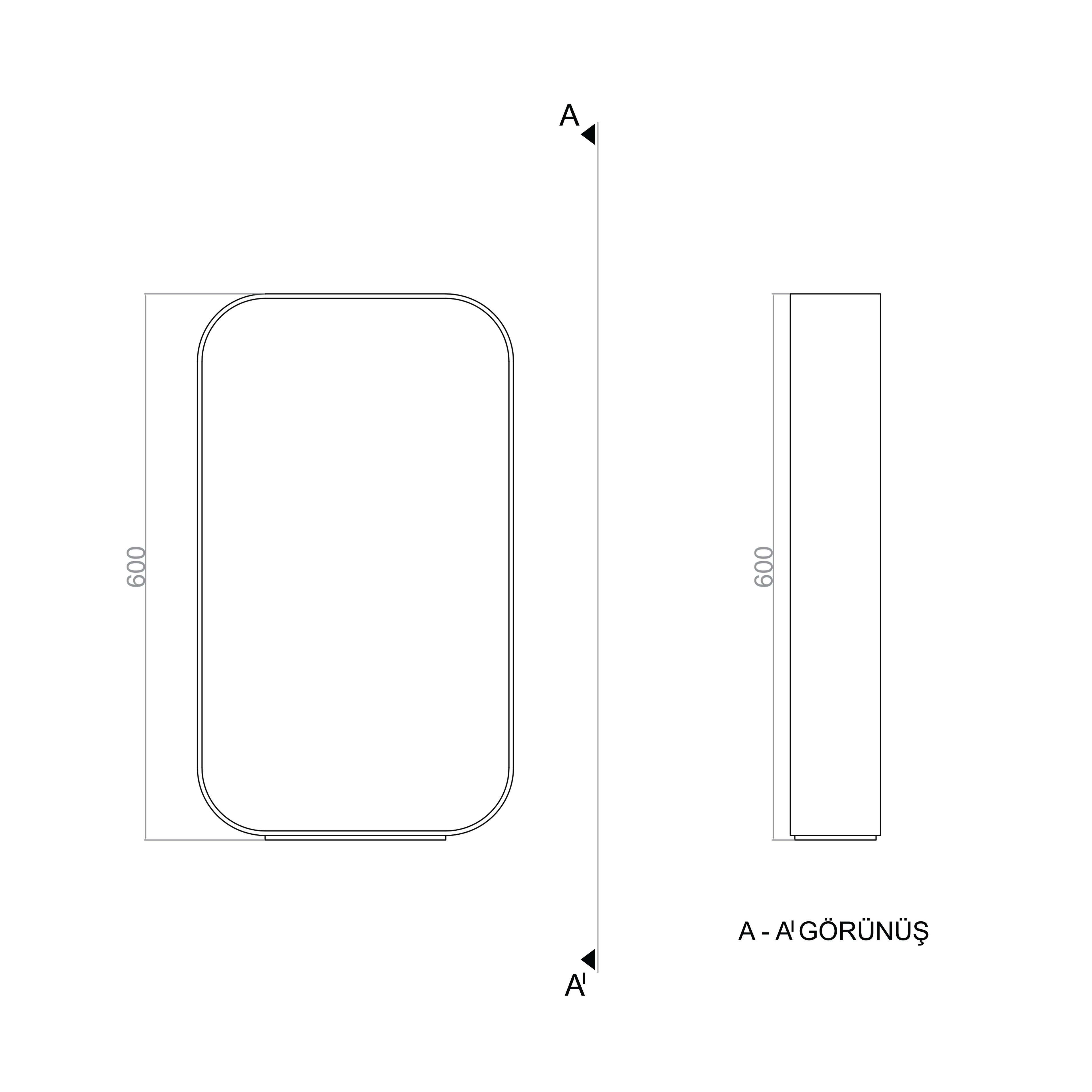 Led Lambader PESADO TR4A017 60*35cm