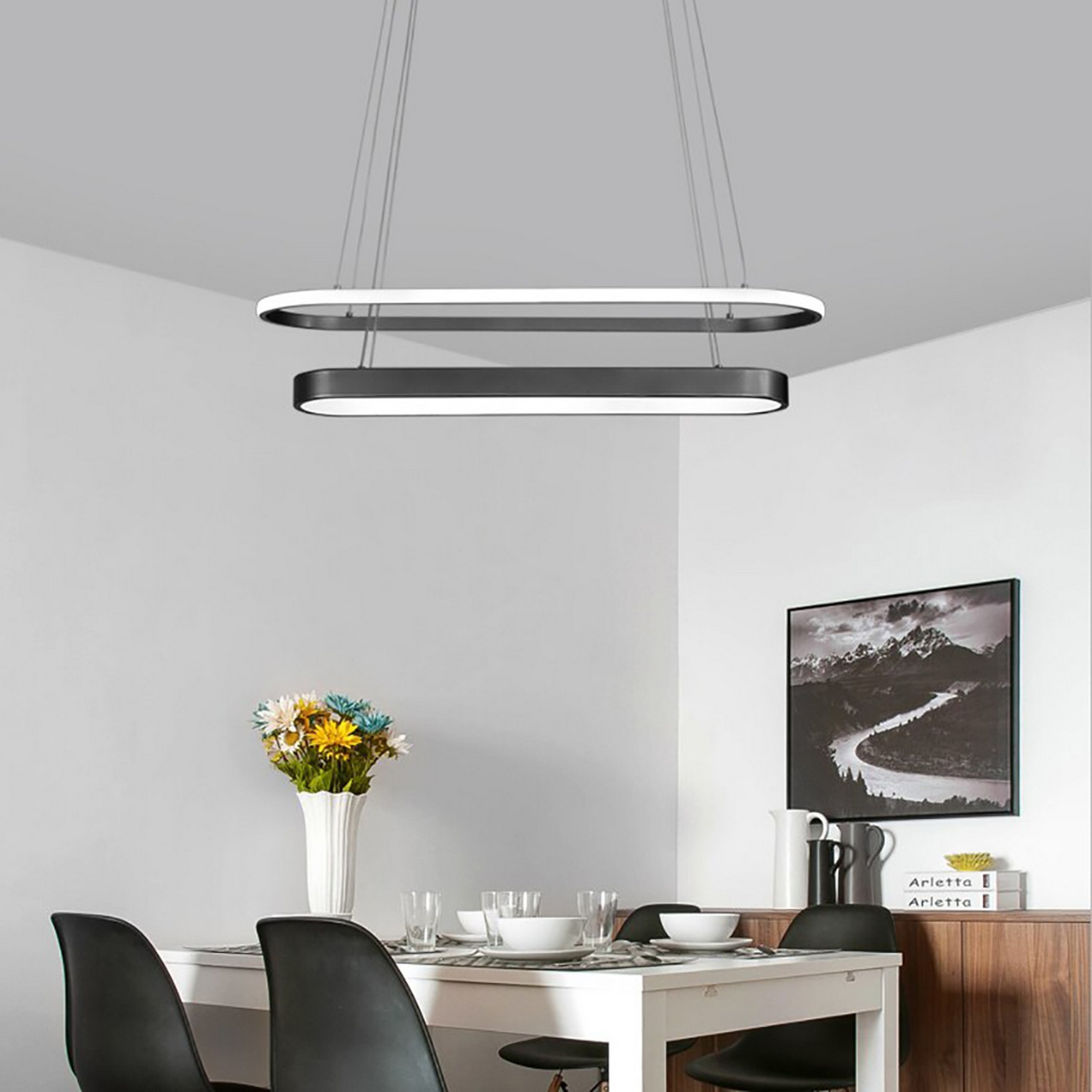 LONG DRUMBELT LED Pendant Light TRA34205 120*18cm 