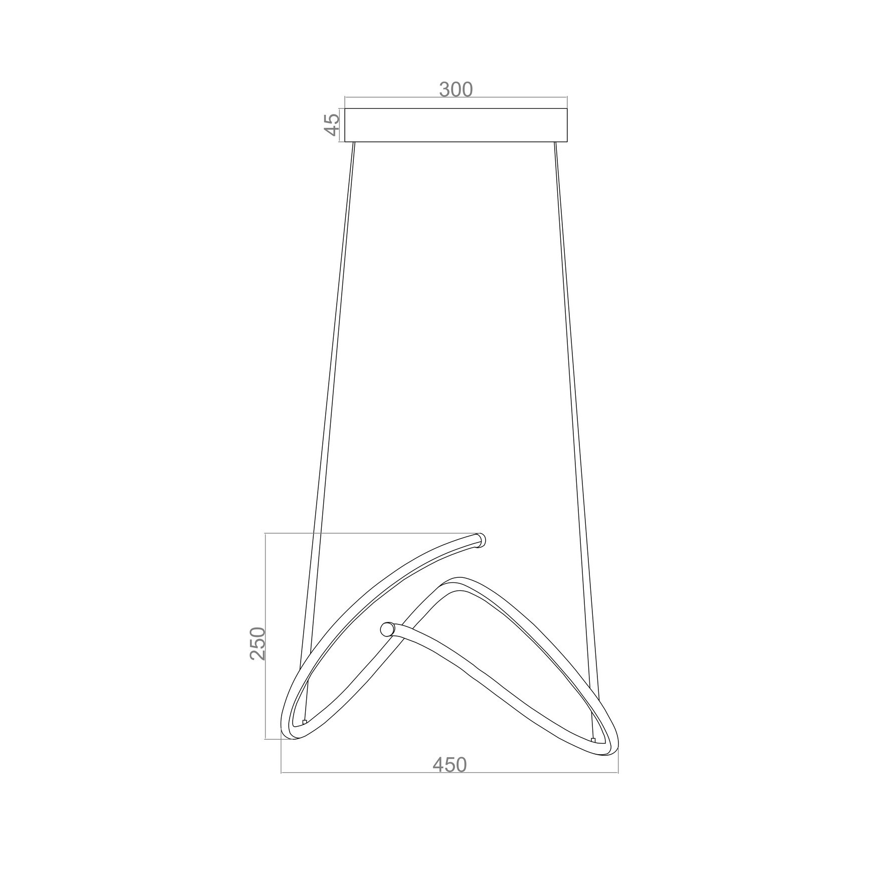 PAFINITET LED Pendant Light TRA32162 45*25cm  