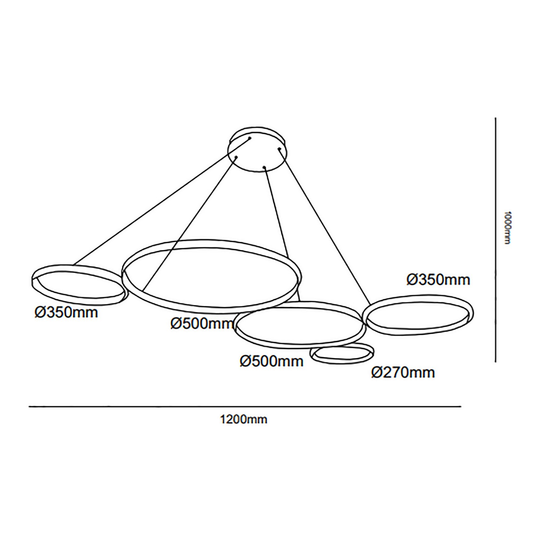 MAAILE LED Pendant Light TRA30058 140*90cm  