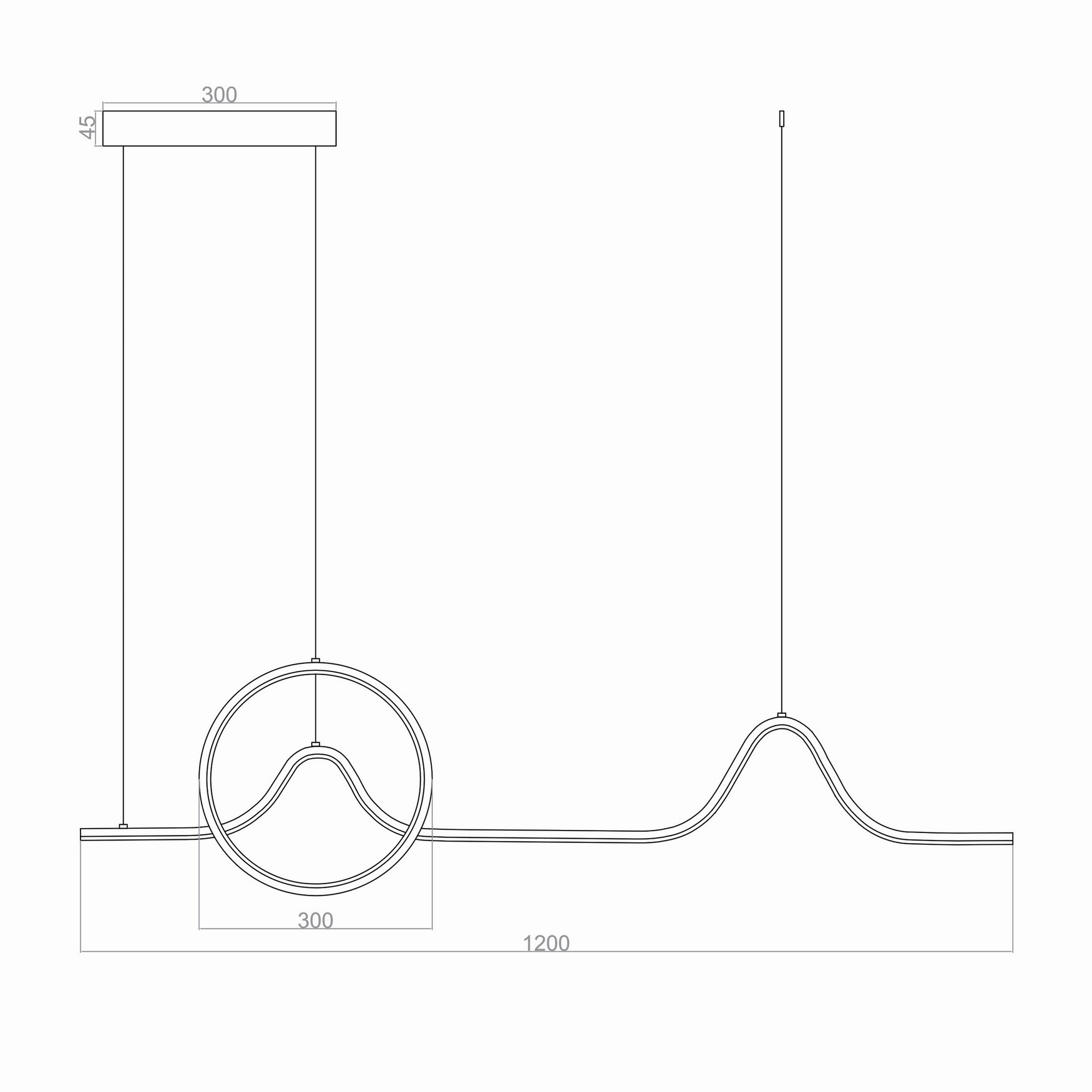 Led Avize Sarkıt HEARTBEAT TR1A040 120cm