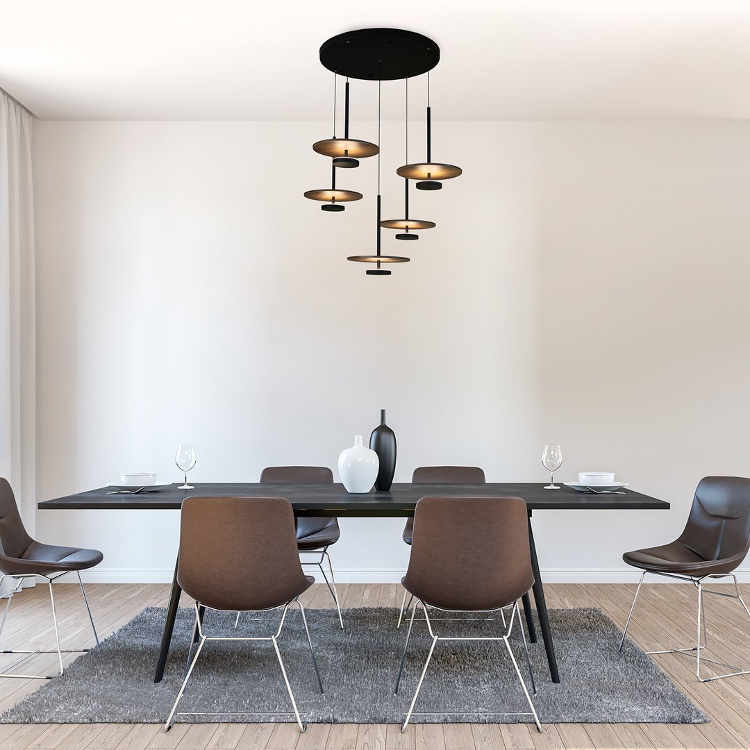 Led Avize Sarkıt OZN-Y WOOD TR1A196 Ø50cm