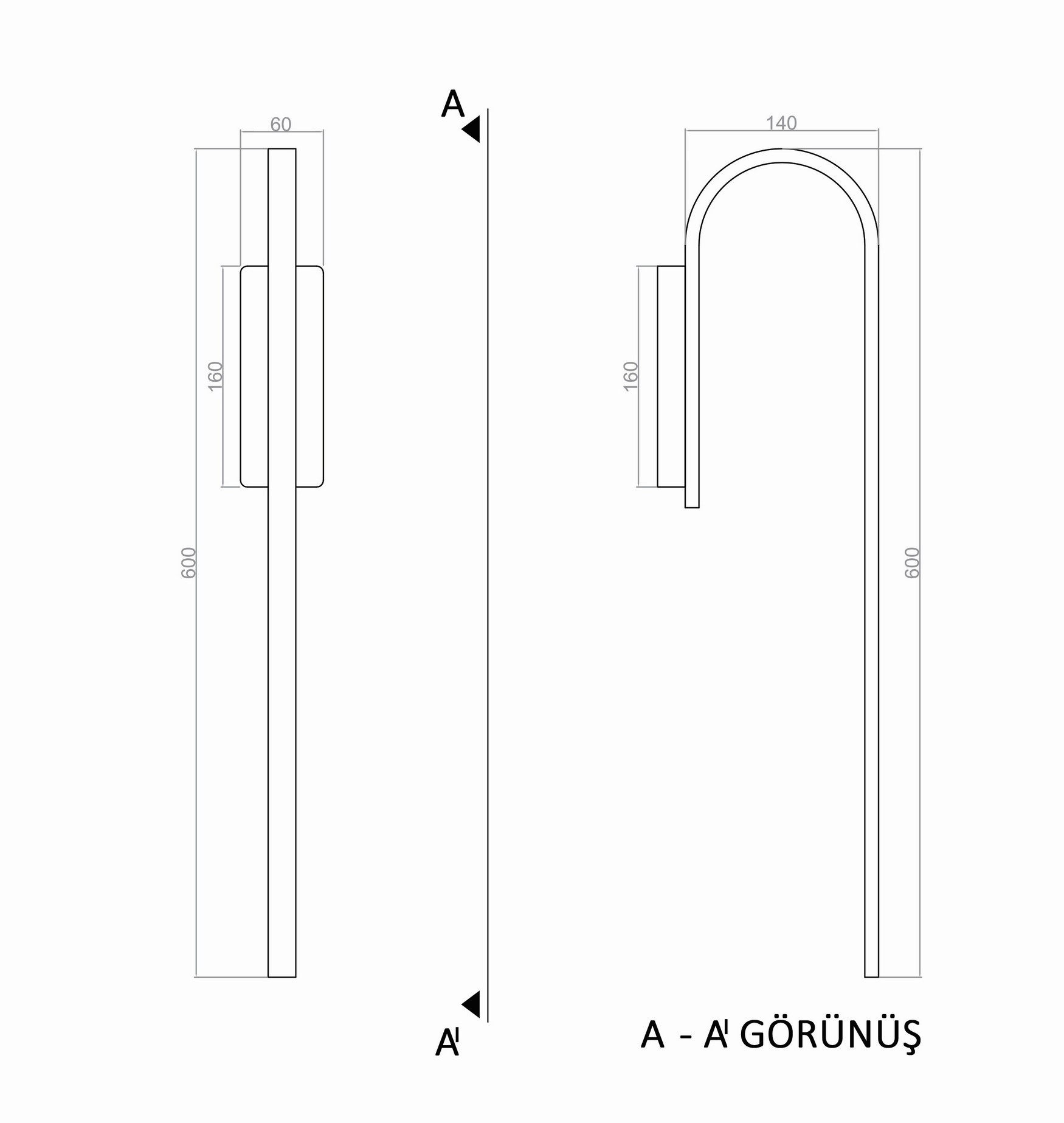 Led Aplik STAFF TR3A006 60cm