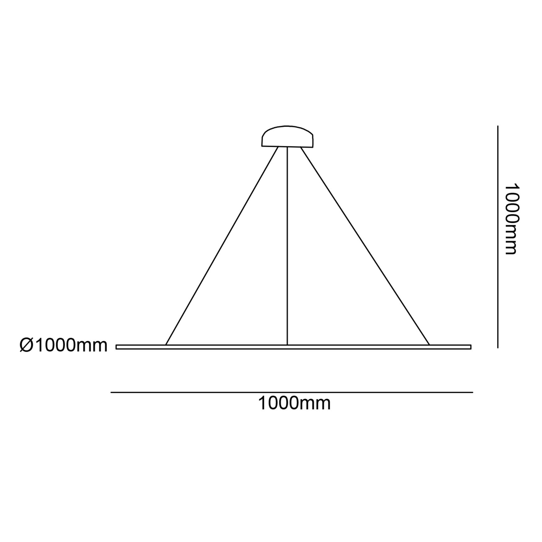 Led Avize Sarkıt YILDISS TR1A004A Ø100cm