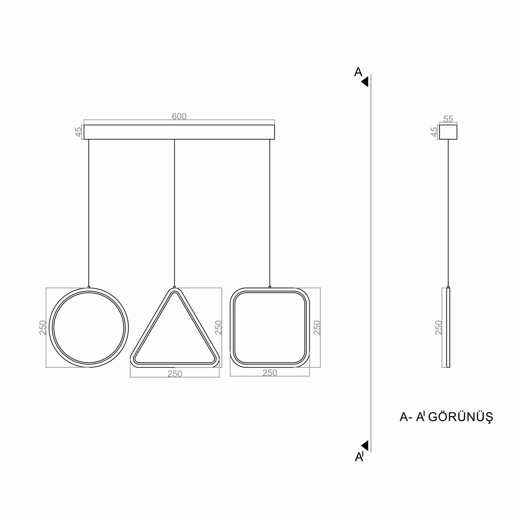 Led Avize Sarkıt SQUIDGAME TR1A027 3*25cm