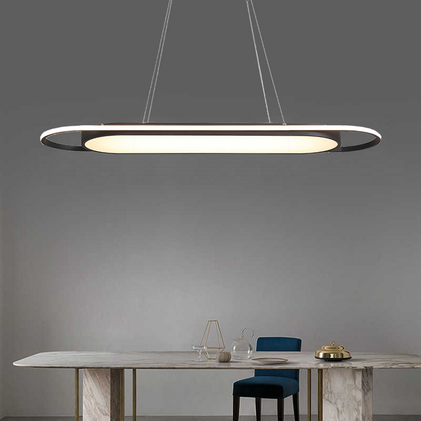 LONG DRUMBELT LED Pendant Light TRA34203S 120*18cm 