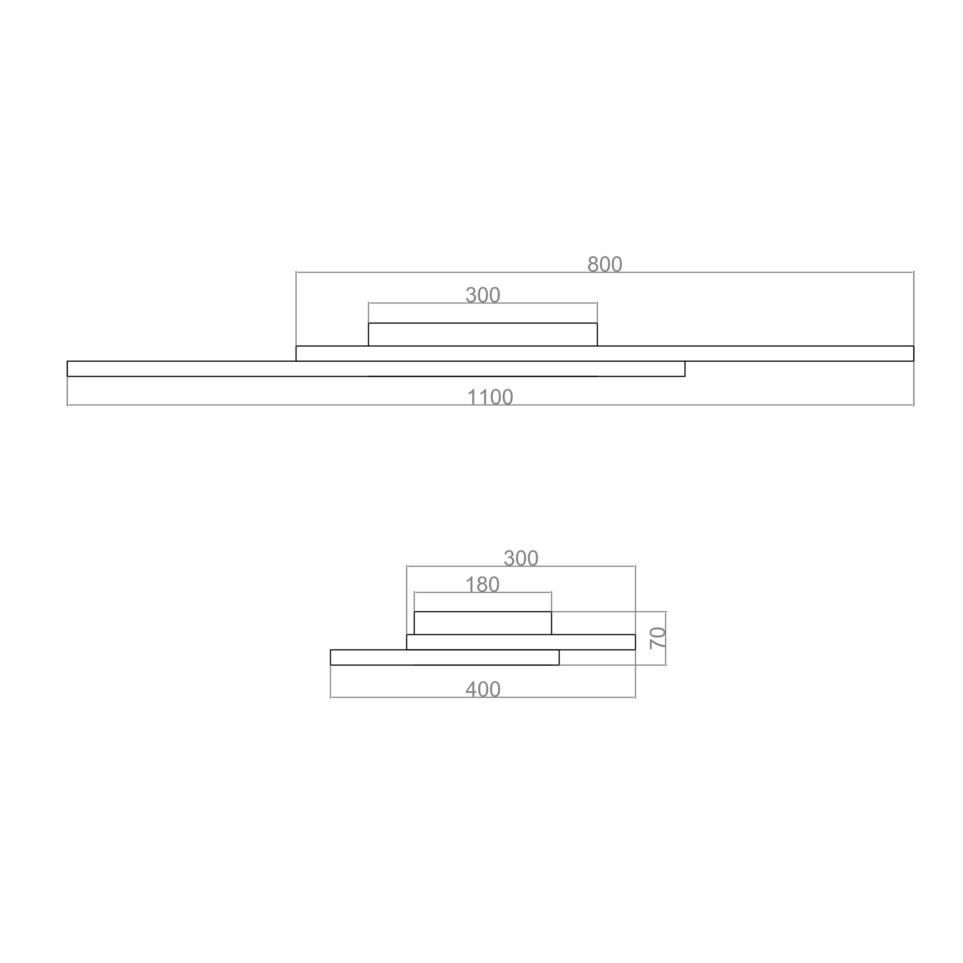 Led Avize Plafonyer İKİ4GEN TR2A022 110*40cm