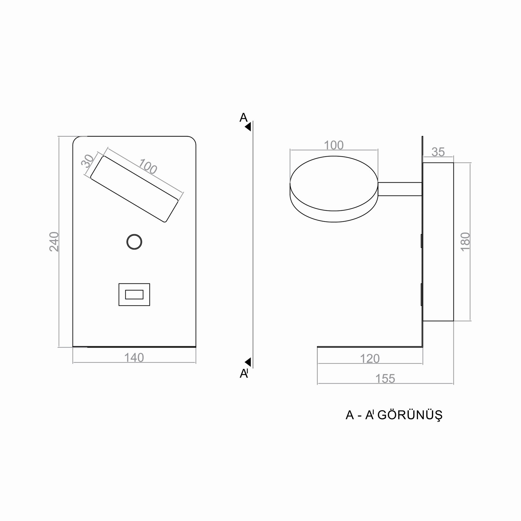 REKKEN LED Wall Light TRA74129 24*14cm 