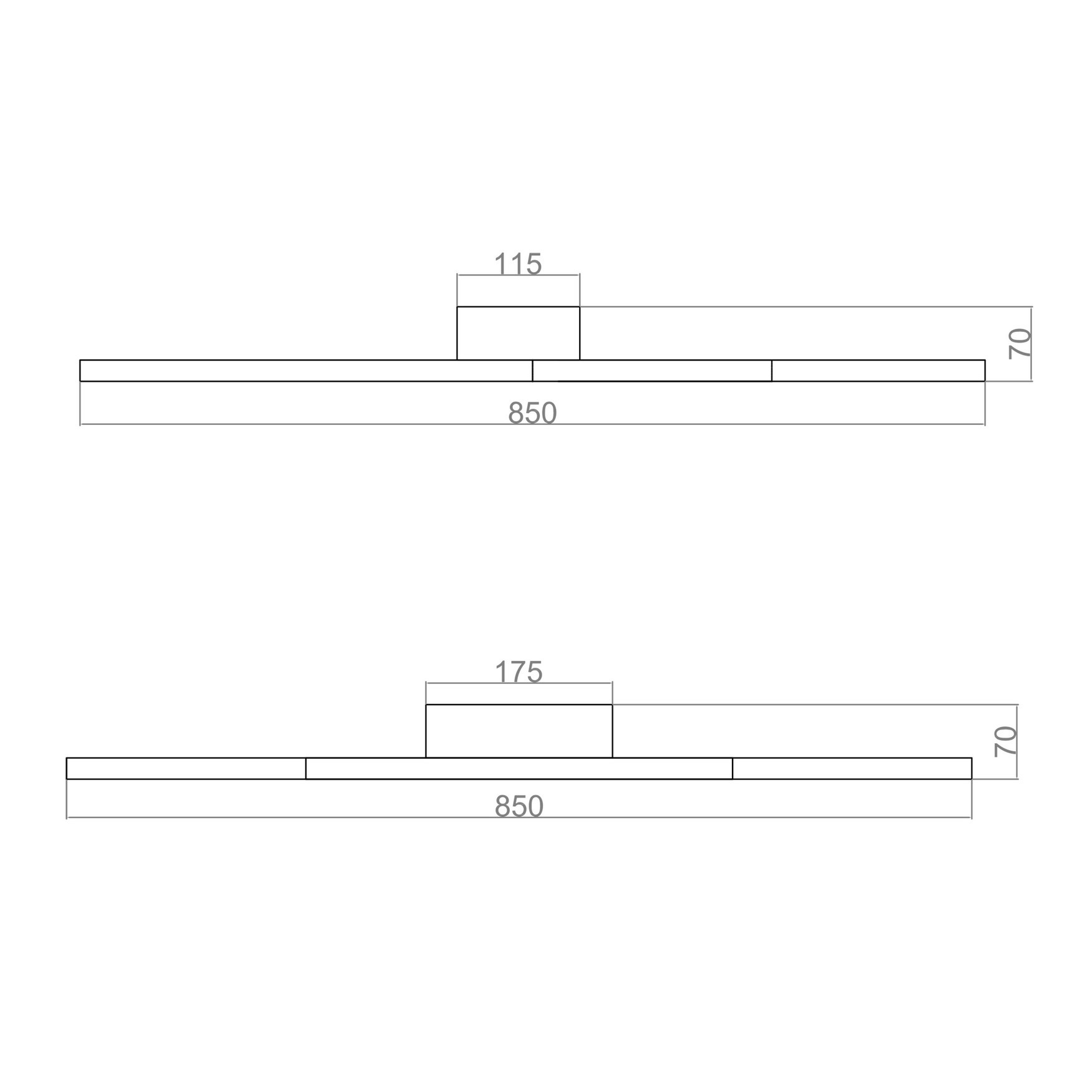 PAPER LED Ceiling Light TRA32028 85*85cm  