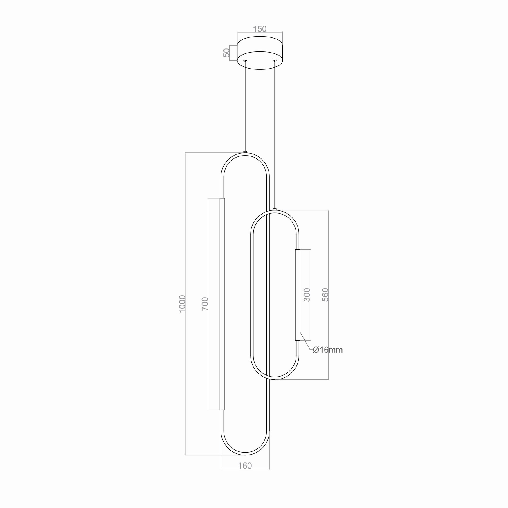 Led Avize Sarkıt MIONLACH TR1A091 100*16cm